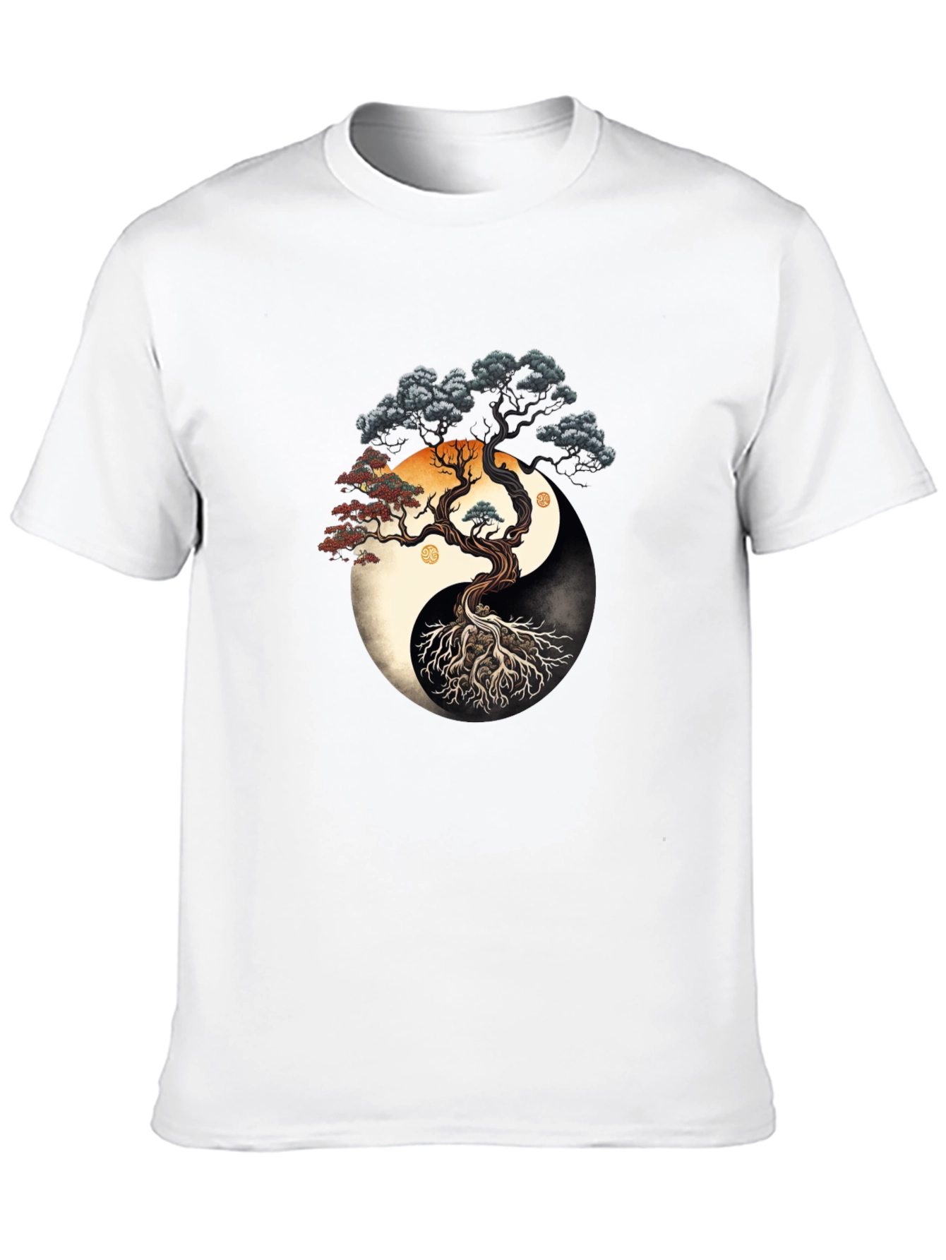 Yin Yang Tree Graphic Tee - Balance & Harmony