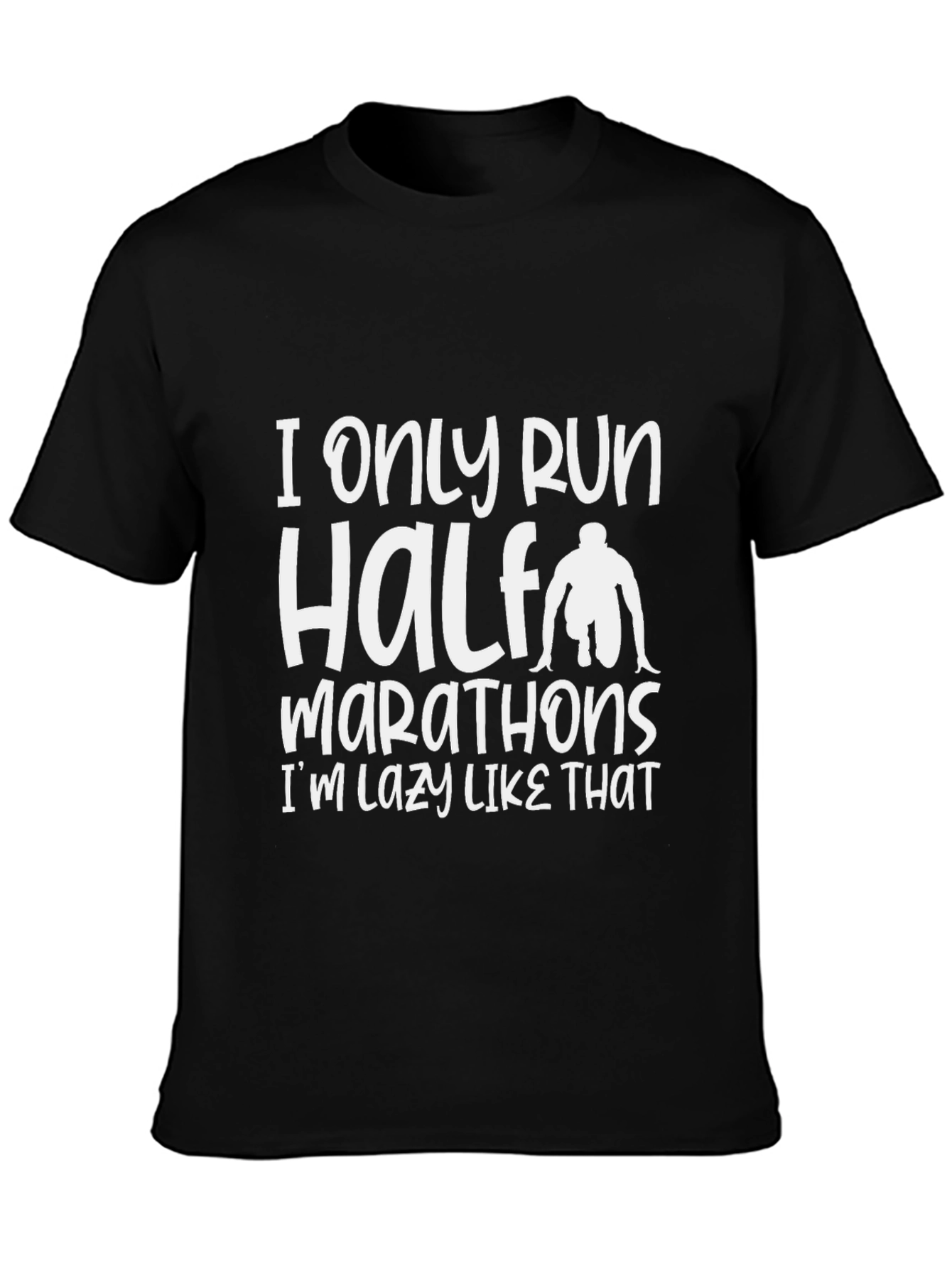 Funny Lazy Runner Half Marathon T-Shirt
