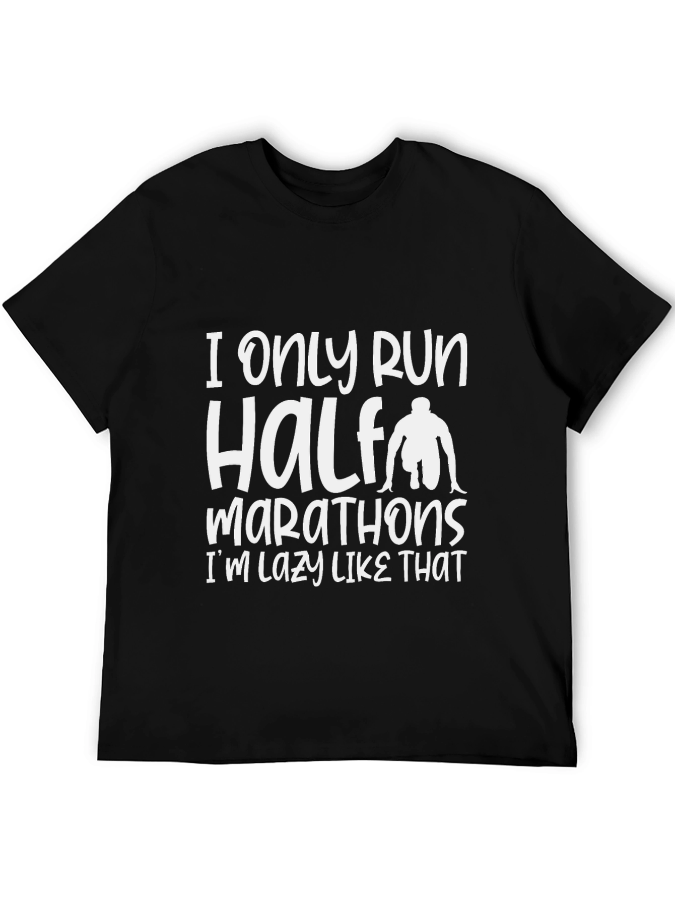 Funny Lazy Runner Half Marathon T-Shirt