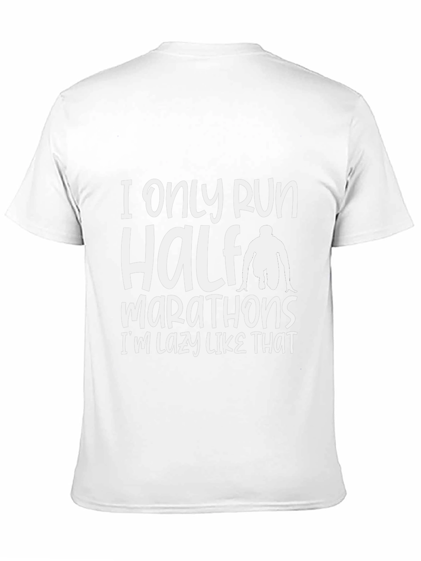 Funny Lazy Runner Half Marathon T-Shirt