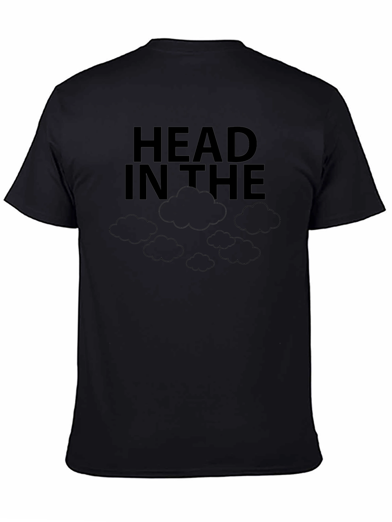 Head in the Clouds Black Graphic Tee