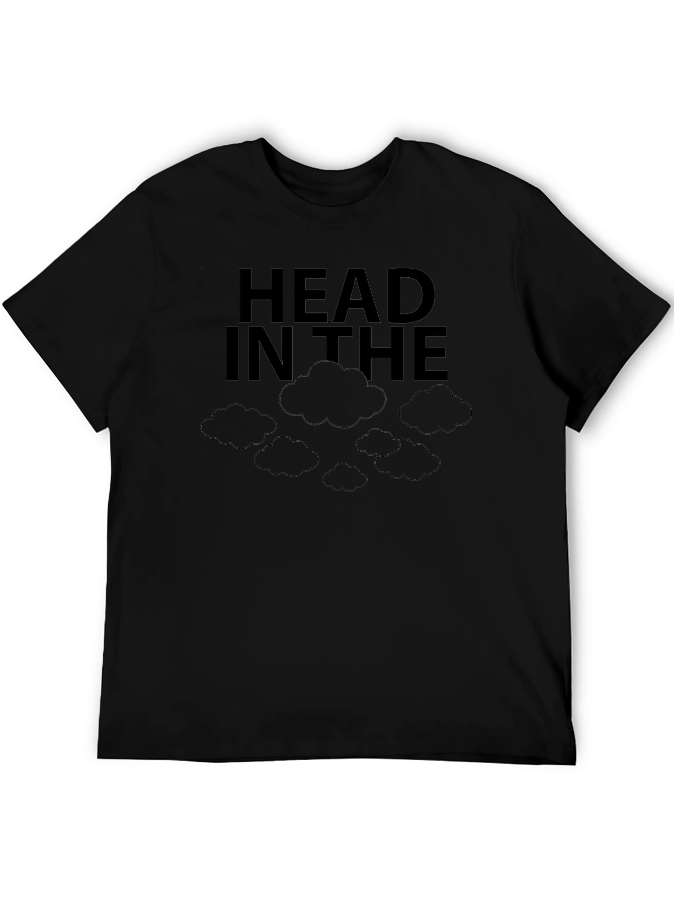 Head in the Clouds Black Graphic Tee