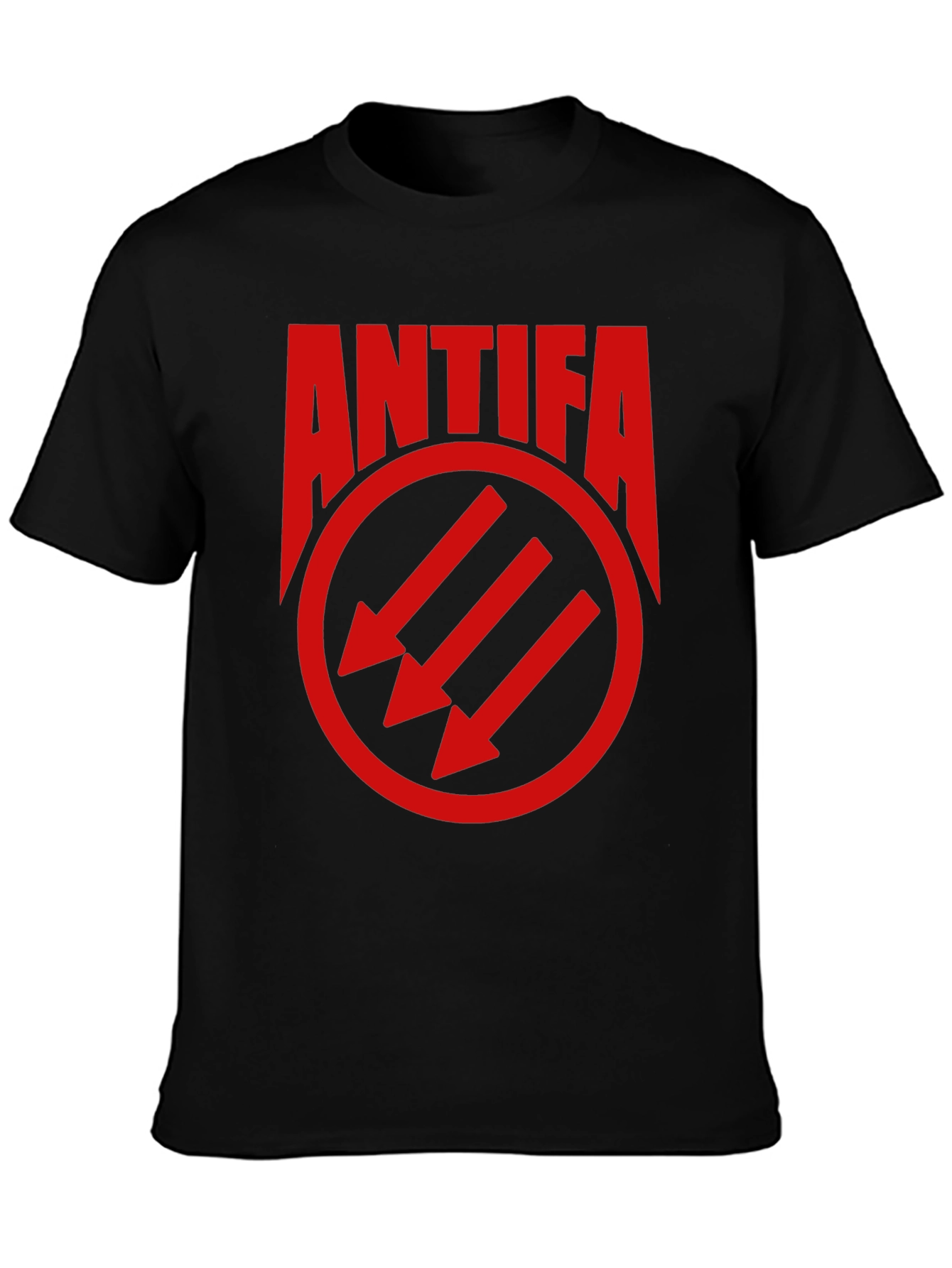 Antifa Three Arrows Graphic Tee - Black