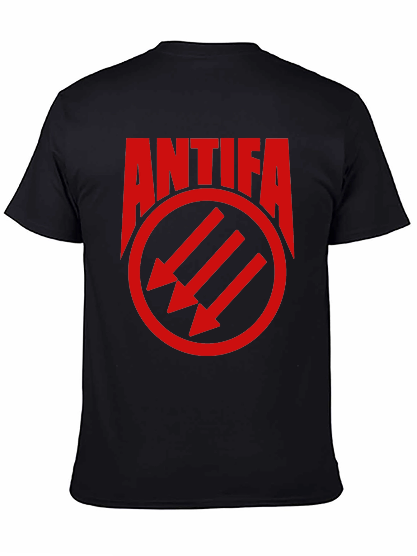 Antifa Three Arrows Graphic Tee - Black