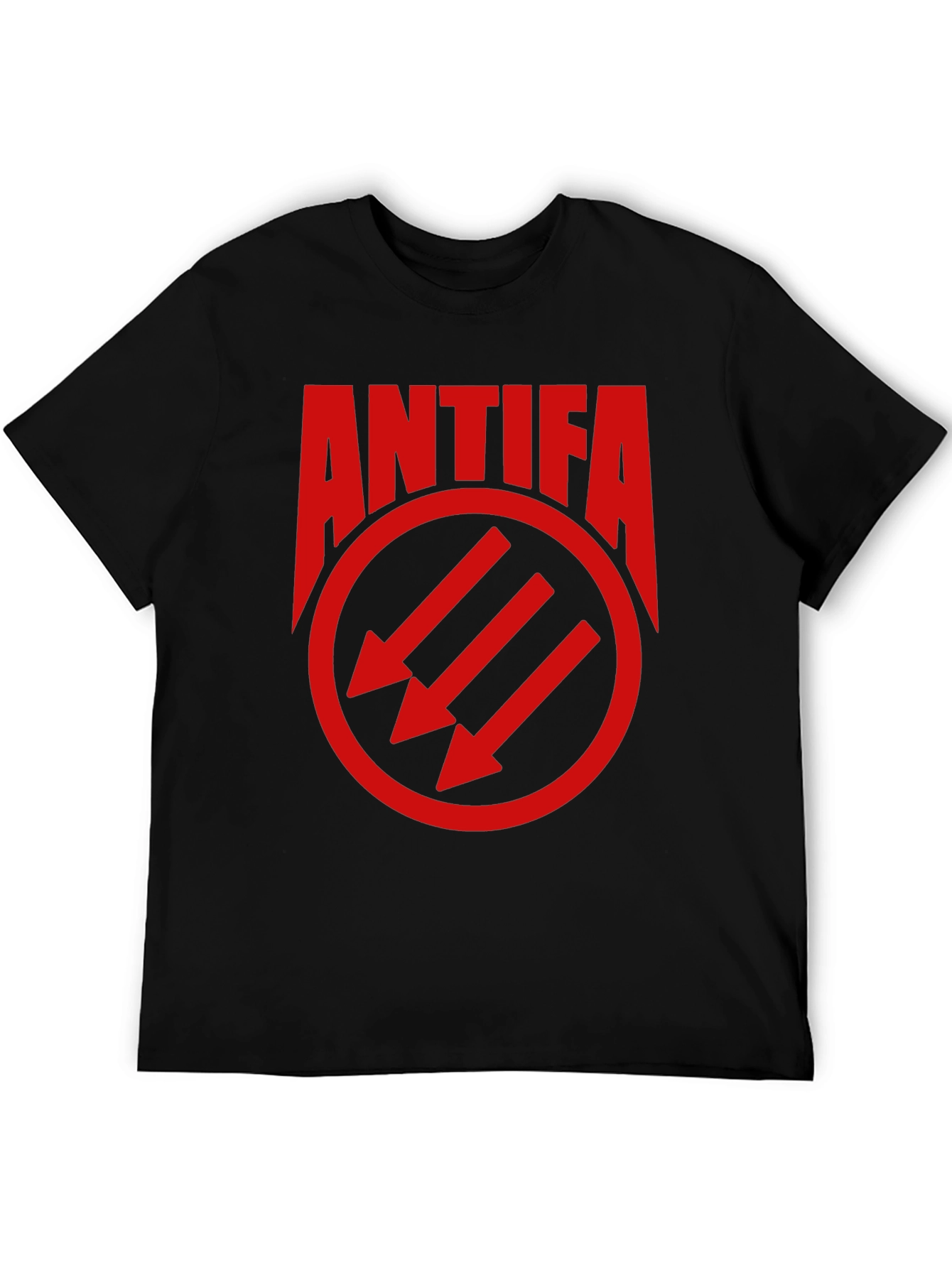 Antifa Three Arrows Graphic Tee - Black