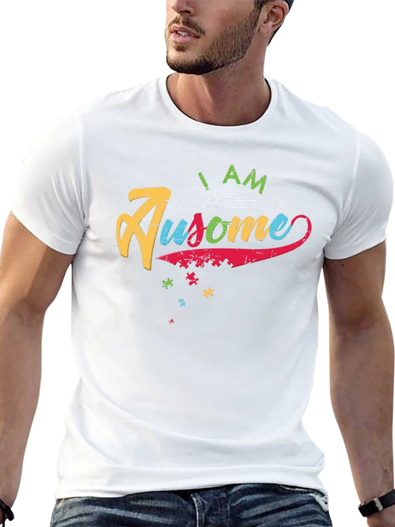 Awesome Autism Awareness Graphic Tee