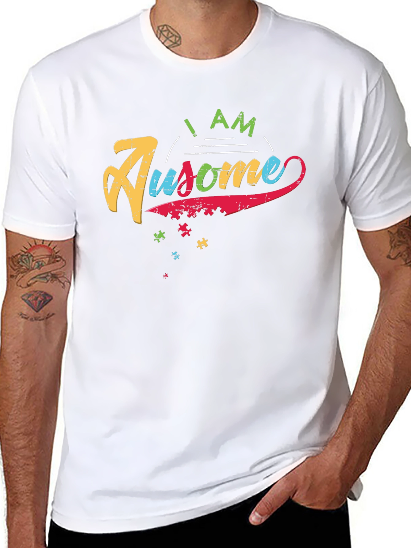 Awesome Autism Awareness Graphic Tee