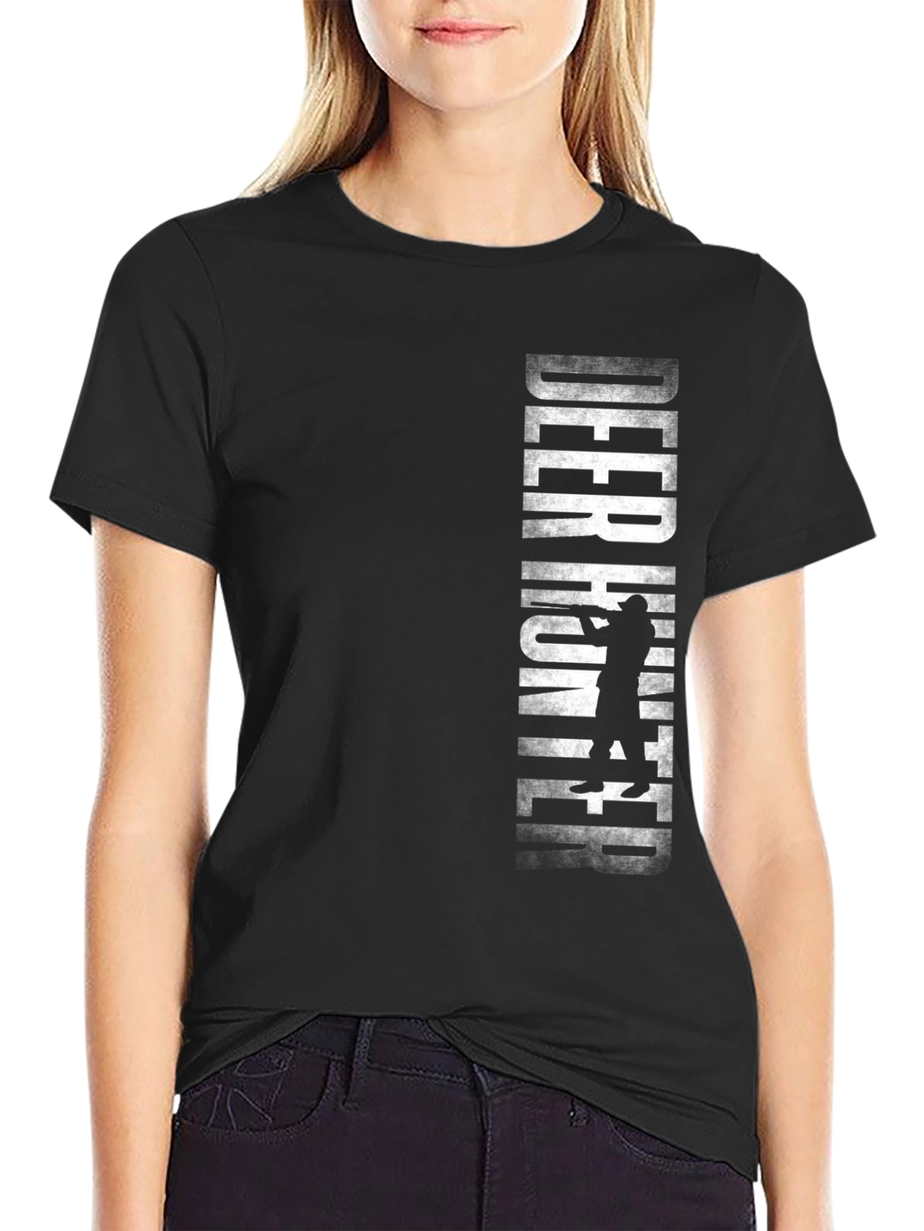 Deer Hunter Graphic Tee - Black