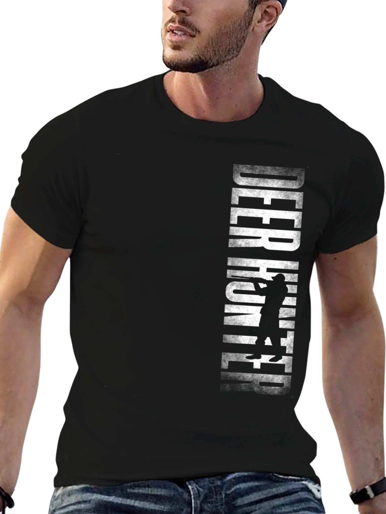 Deer Hunter Graphic Tee - Black