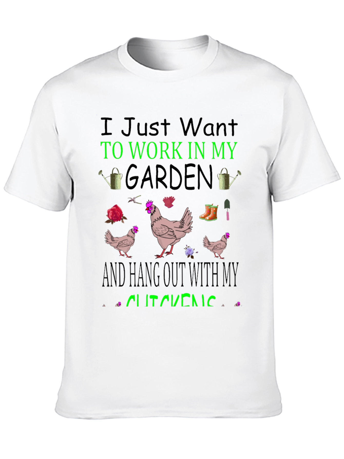 Gardening & Chicken T-Shirt