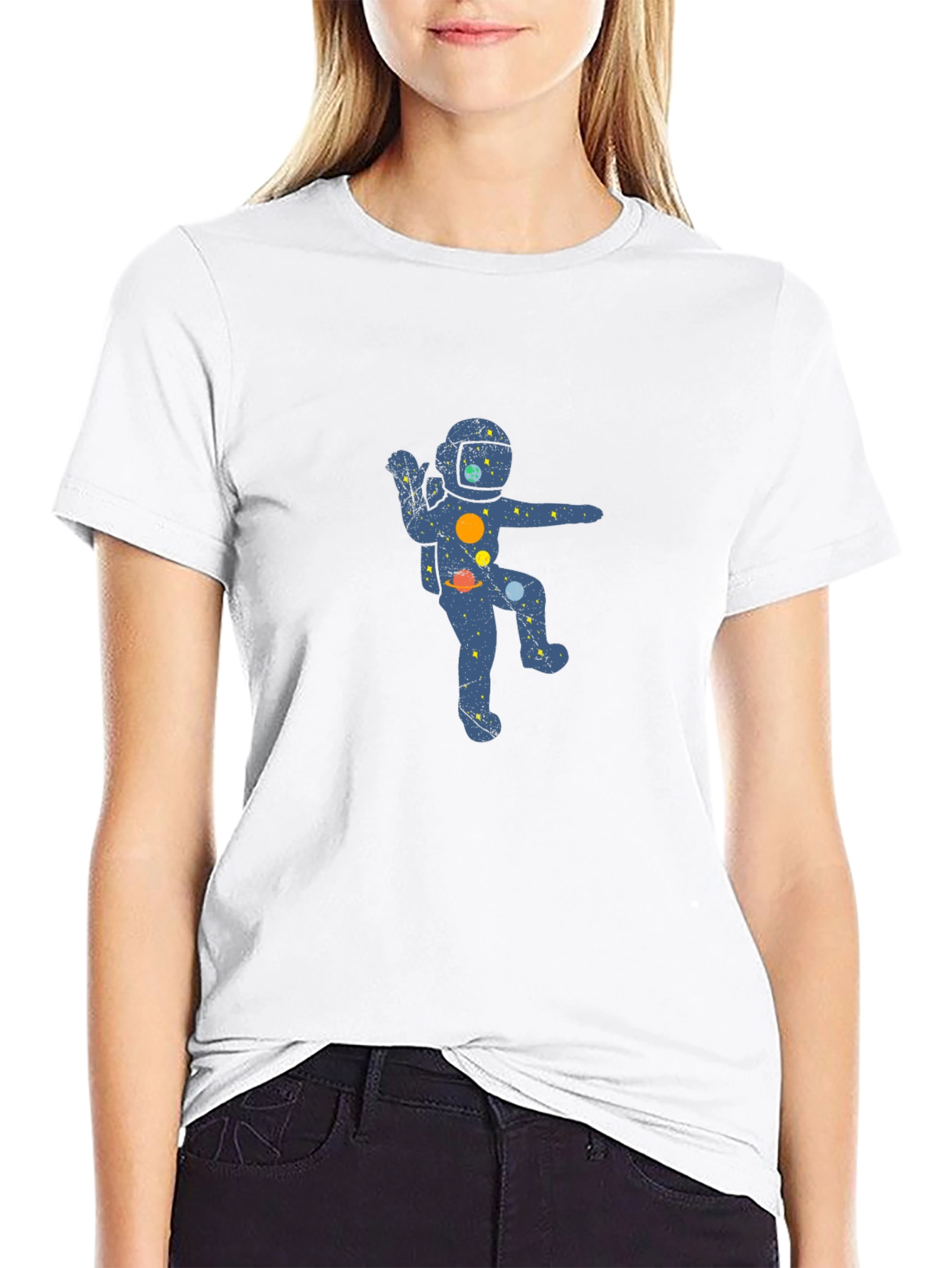 Astronaut Space Galaxy Graphic T-Shirt