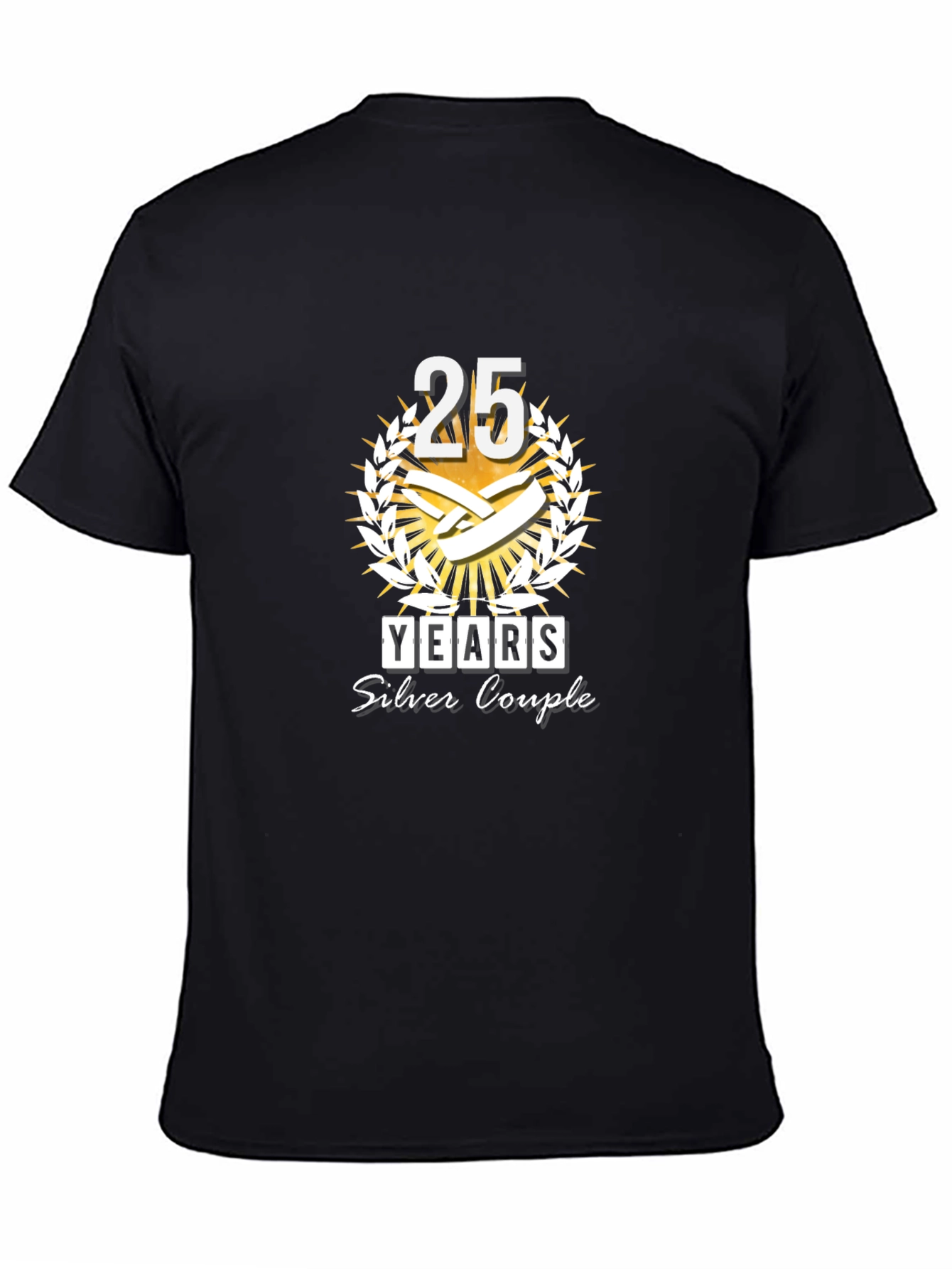 25th Anniversary T-Shirt - Silver Couple