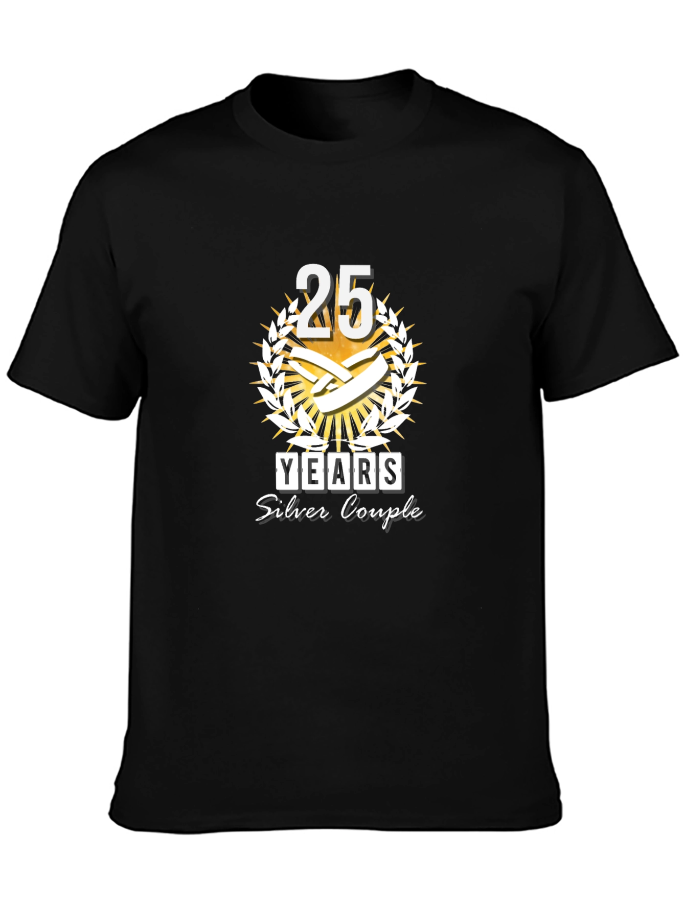 25th Anniversary T-Shirt - Silver Couple