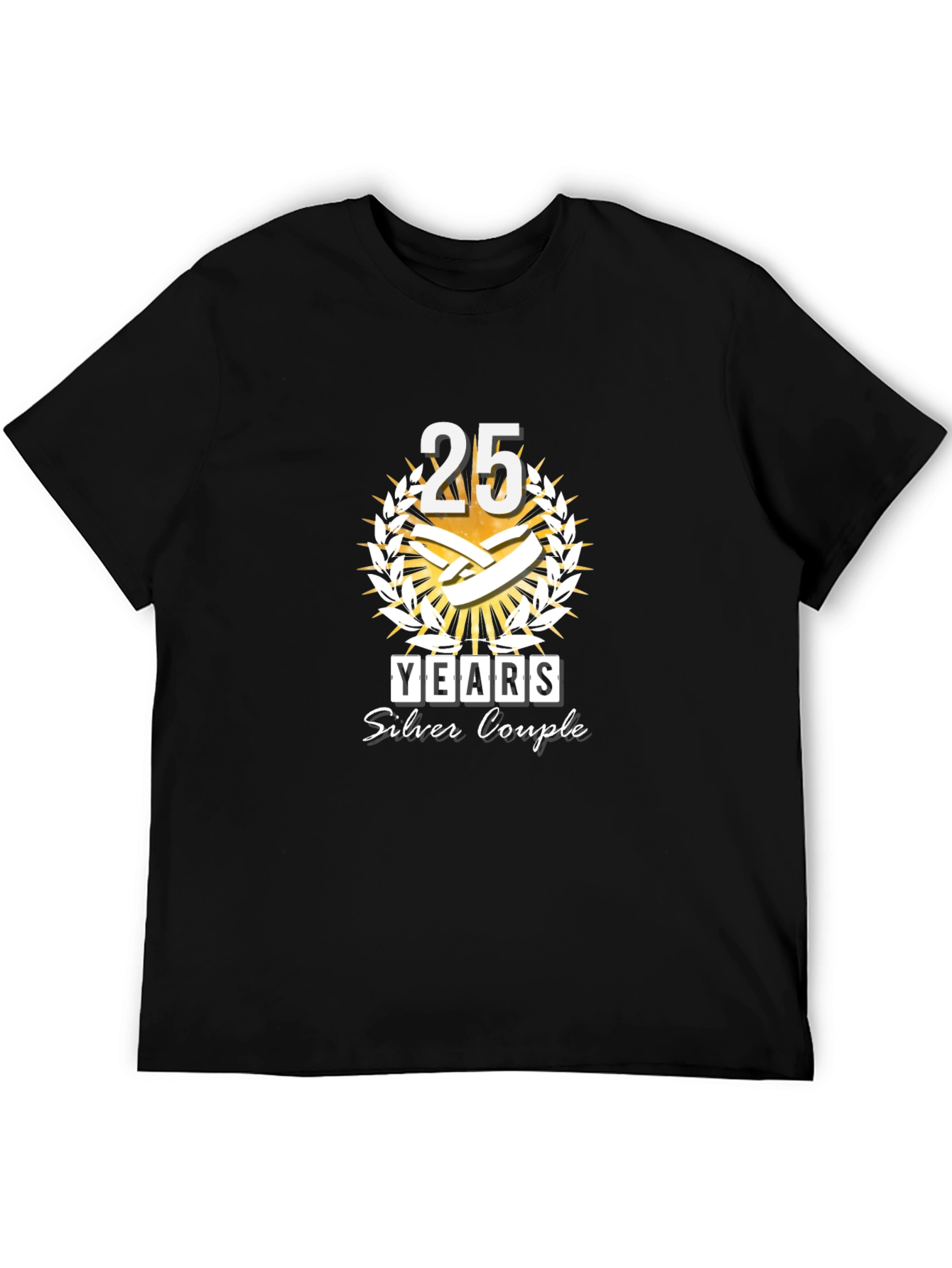 25th Anniversary T-Shirt - Silver Couple