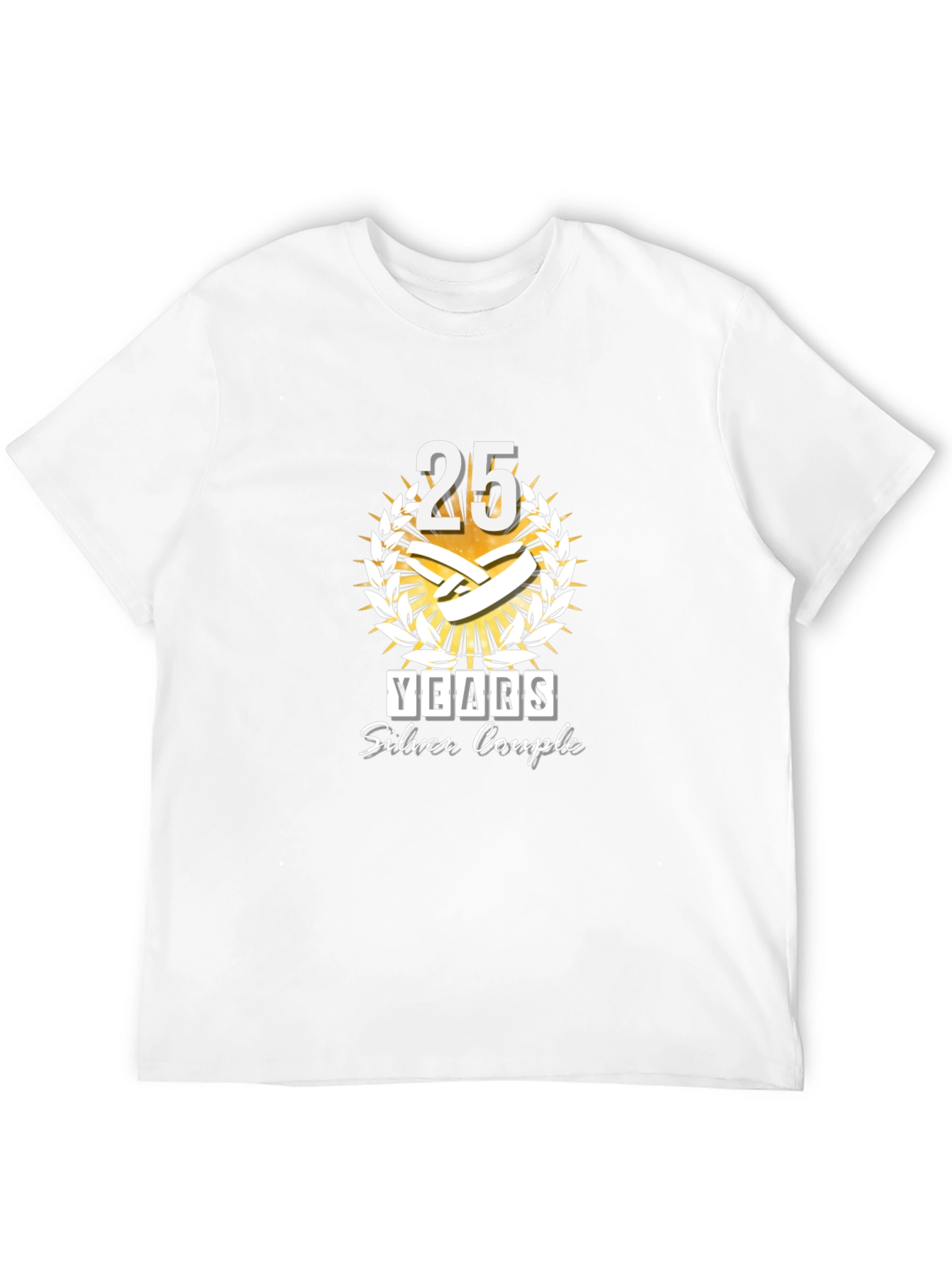 25th Anniversary T-Shirt - Silver Couple