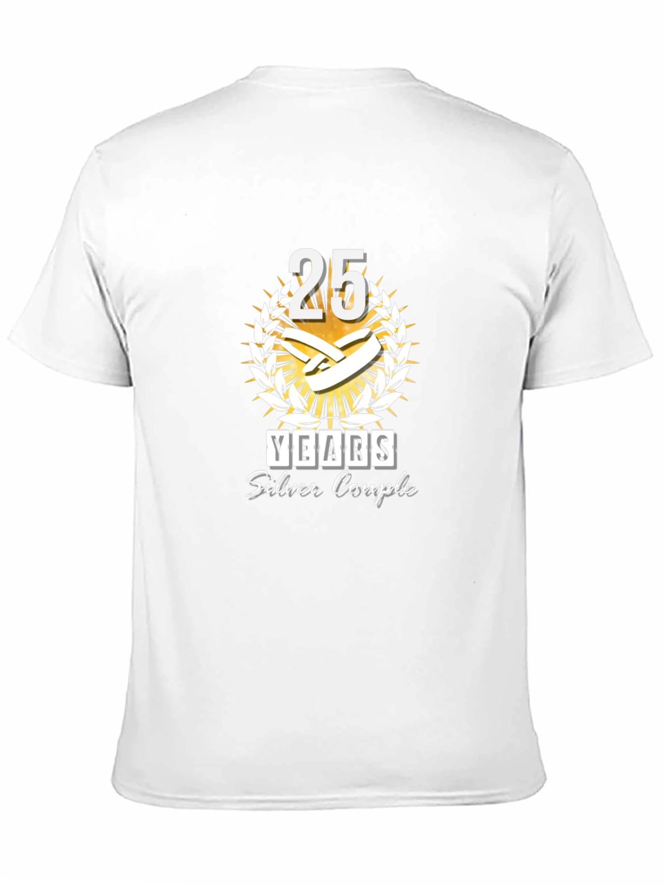 25th Anniversary T-Shirt - Silver Couple
