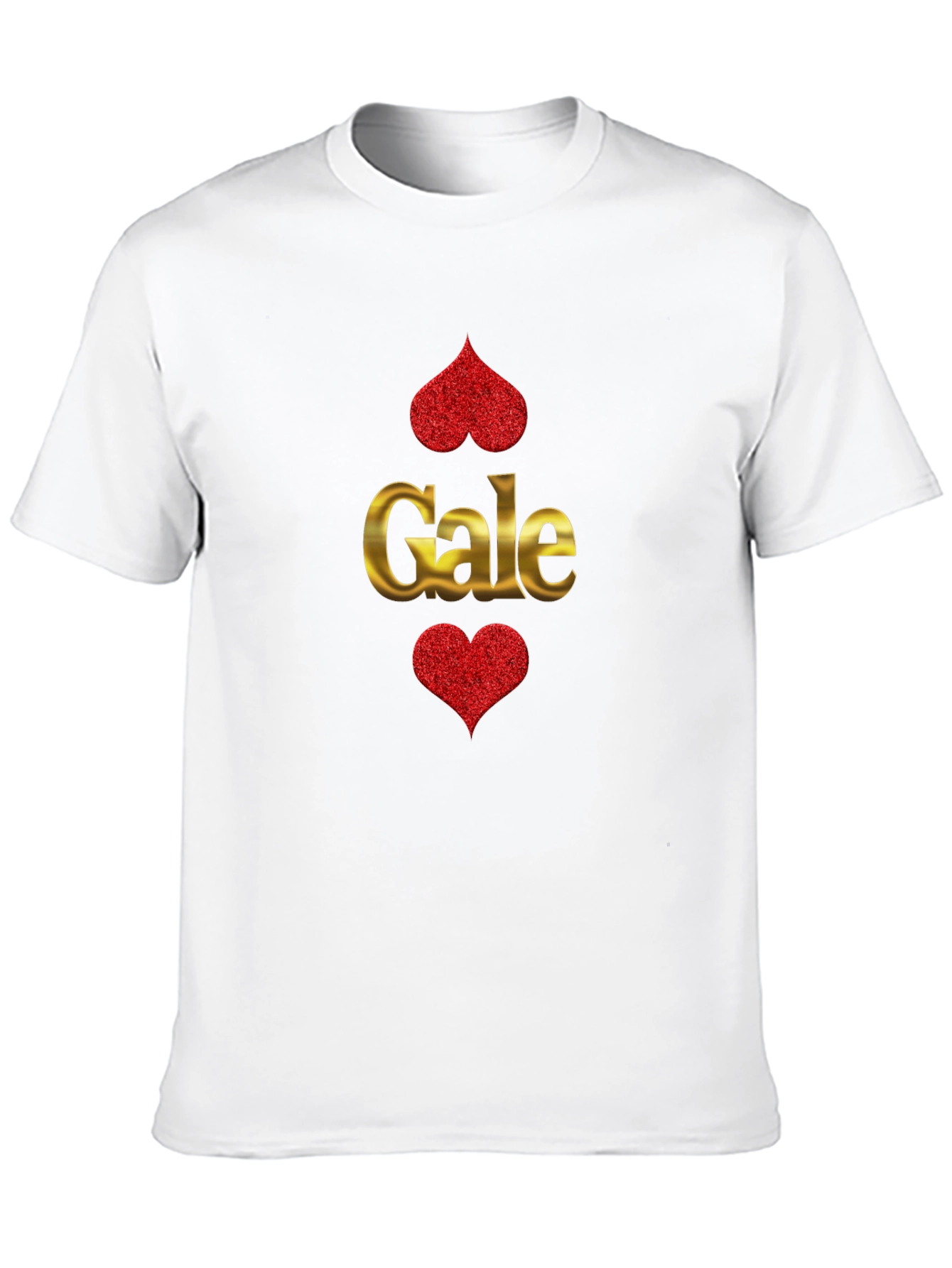 Gale Hearts Black T-Shirt - Unique Design