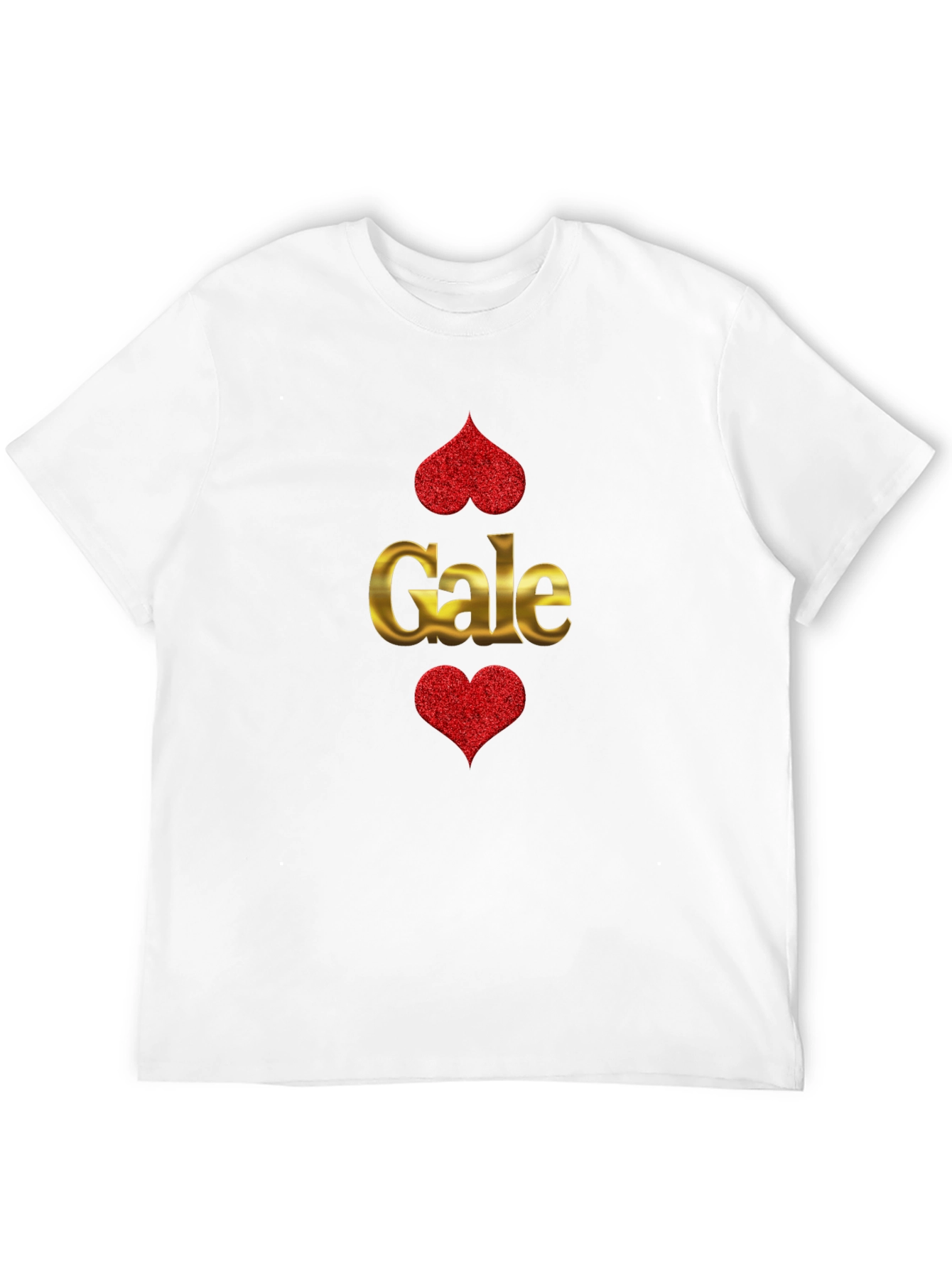 Gale Hearts Black T-Shirt - Unique Design