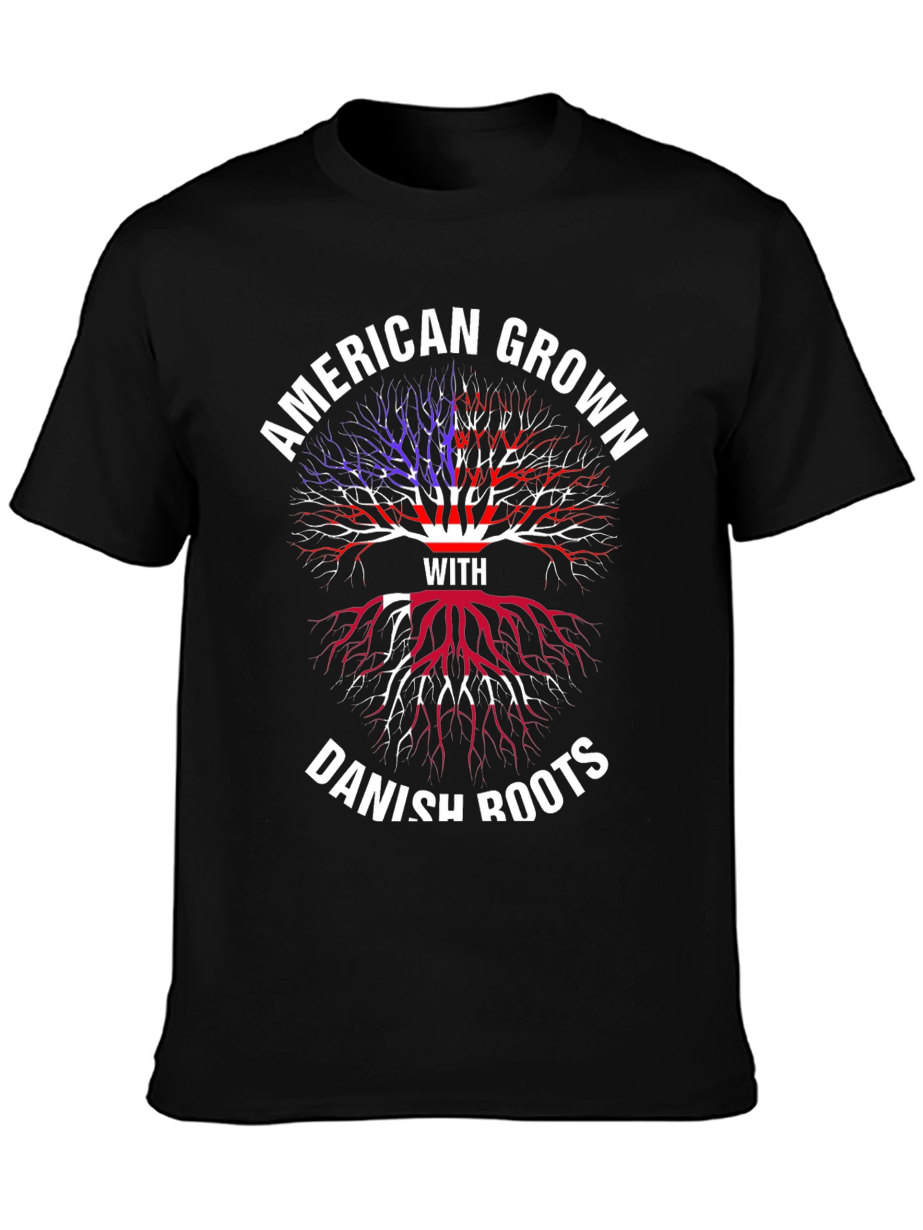 American Grown with Danish Roots Graphic Tee