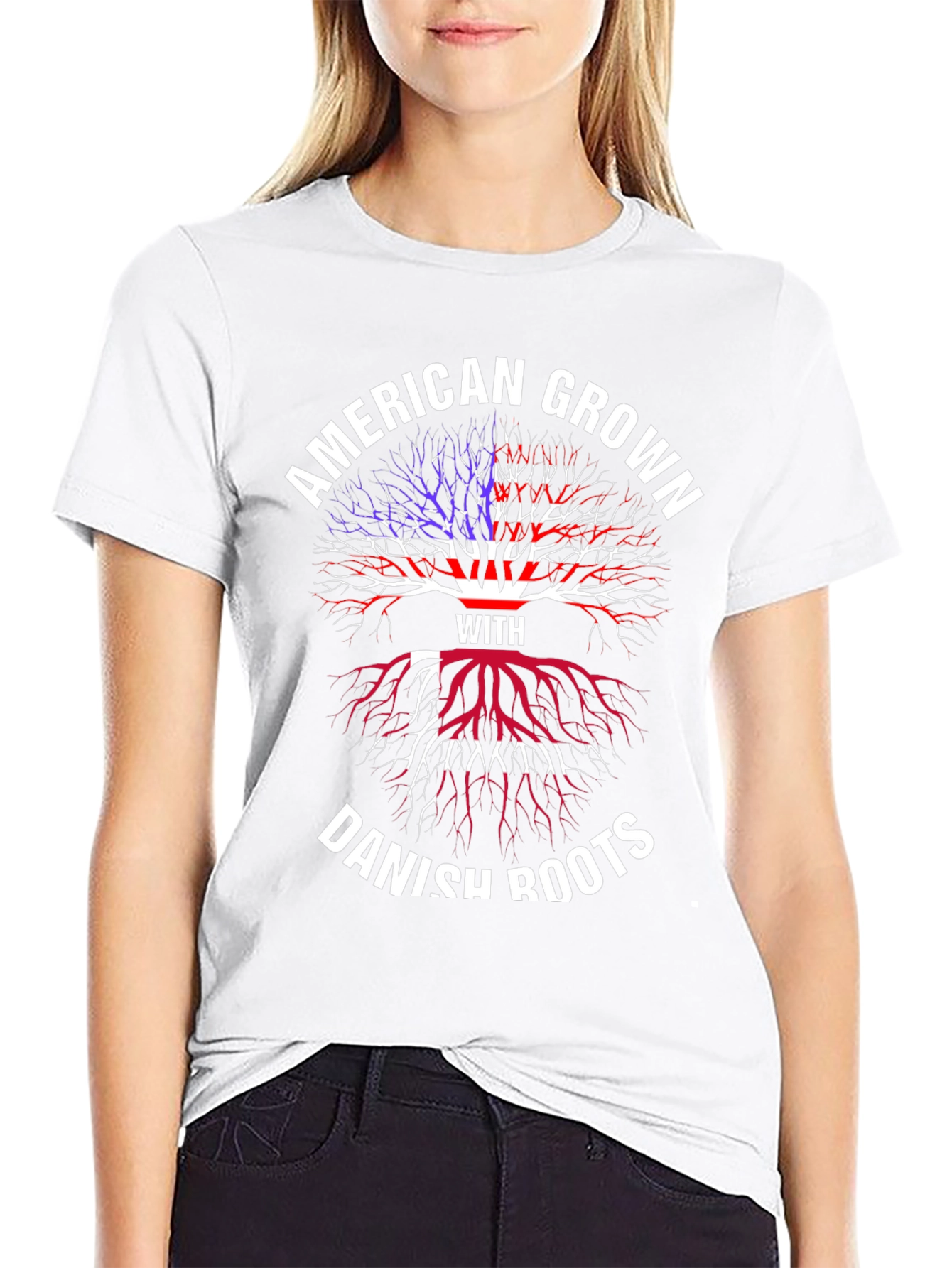 American Grown with Danish Roots Graphic Tee