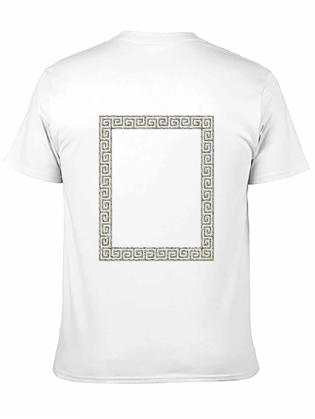 Greek Key Square Graphic Tee - Stylish & Modern