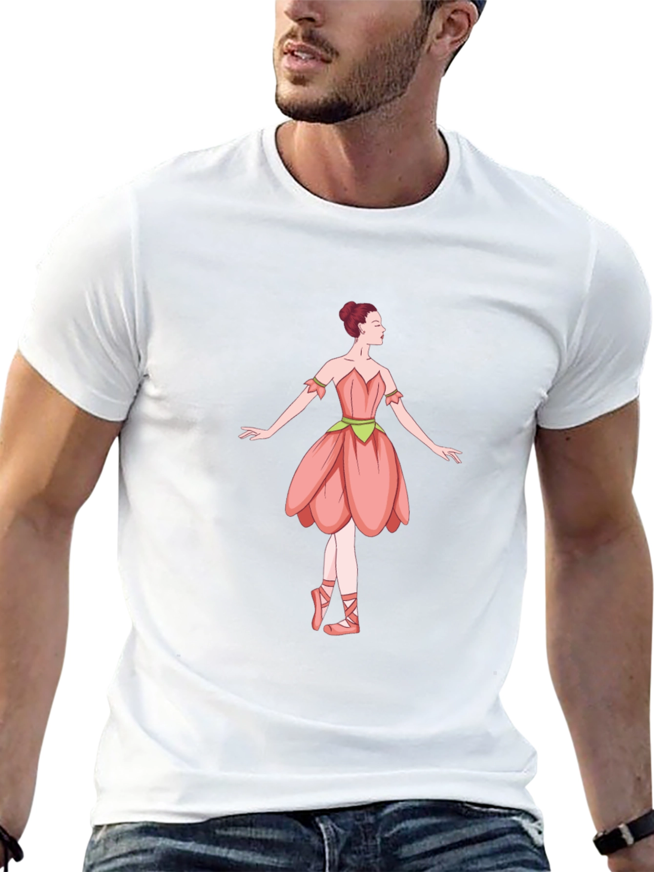 Ballerina Graphic T-Shirt - Black