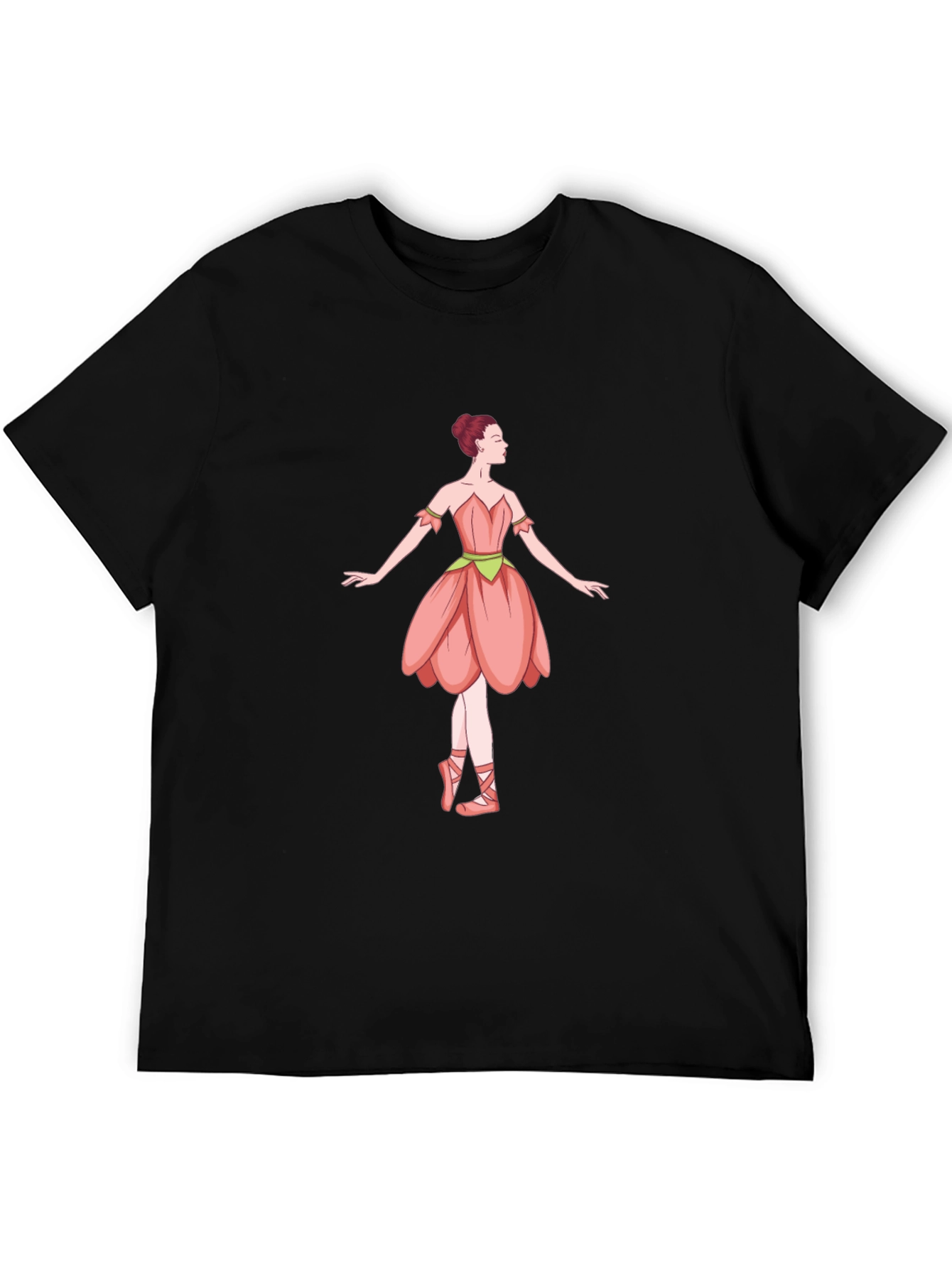 Ballerina Graphic T-Shirt - Black