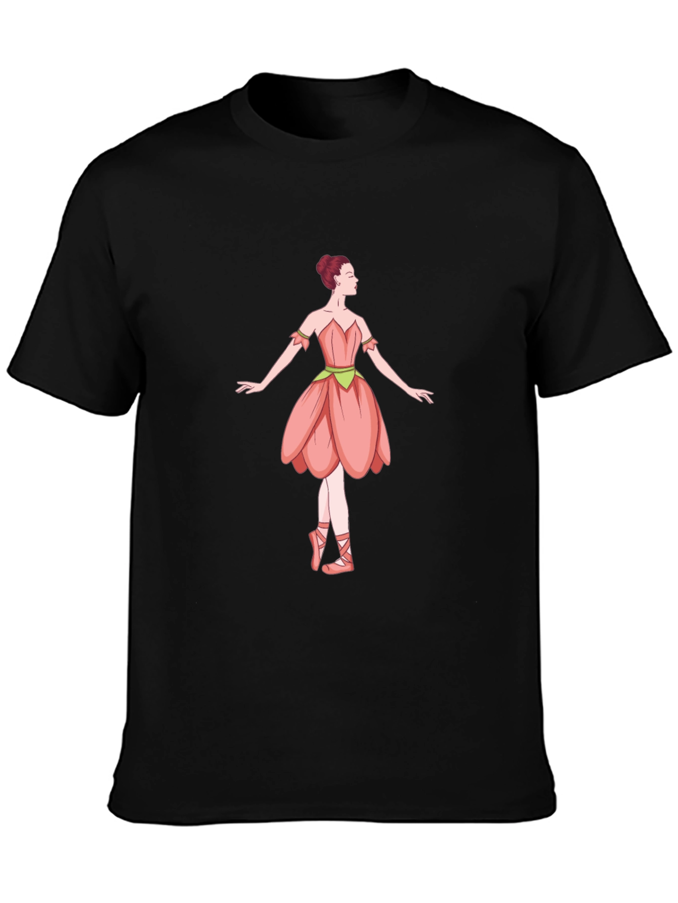 Ballerina Graphic T-Shirt - Black