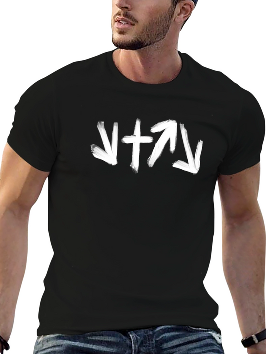 Arrows and Cross Graphic T-Shirt