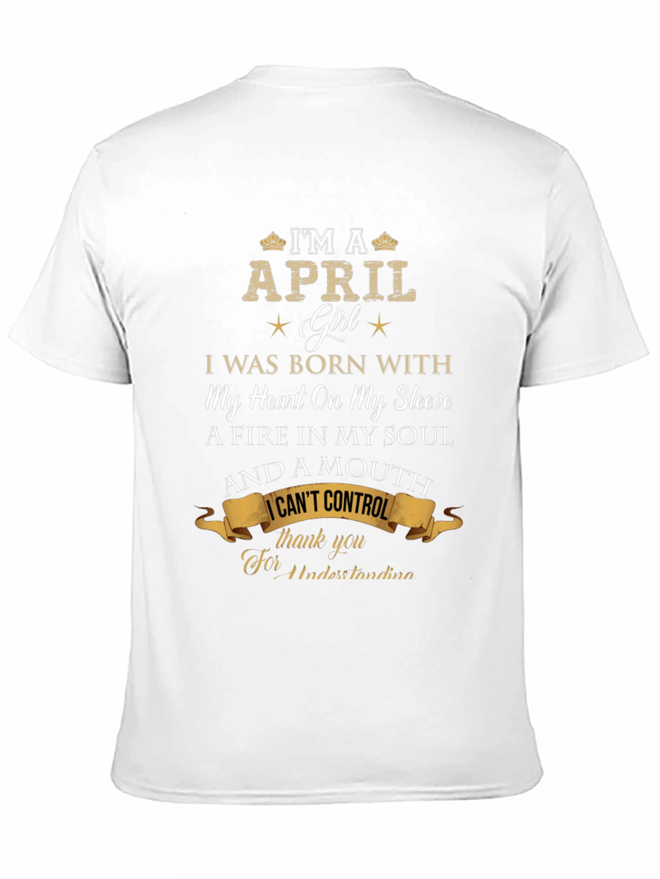 April Girl T-Shirt - Heart on Sleeve