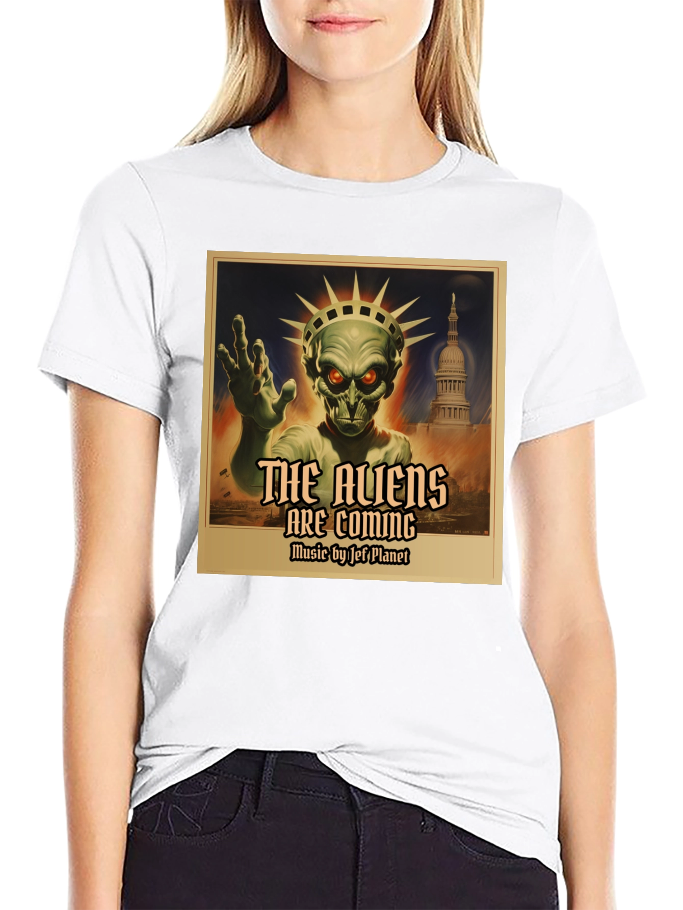Aliens Are Coming T-Shirt: Jeff Planet Music