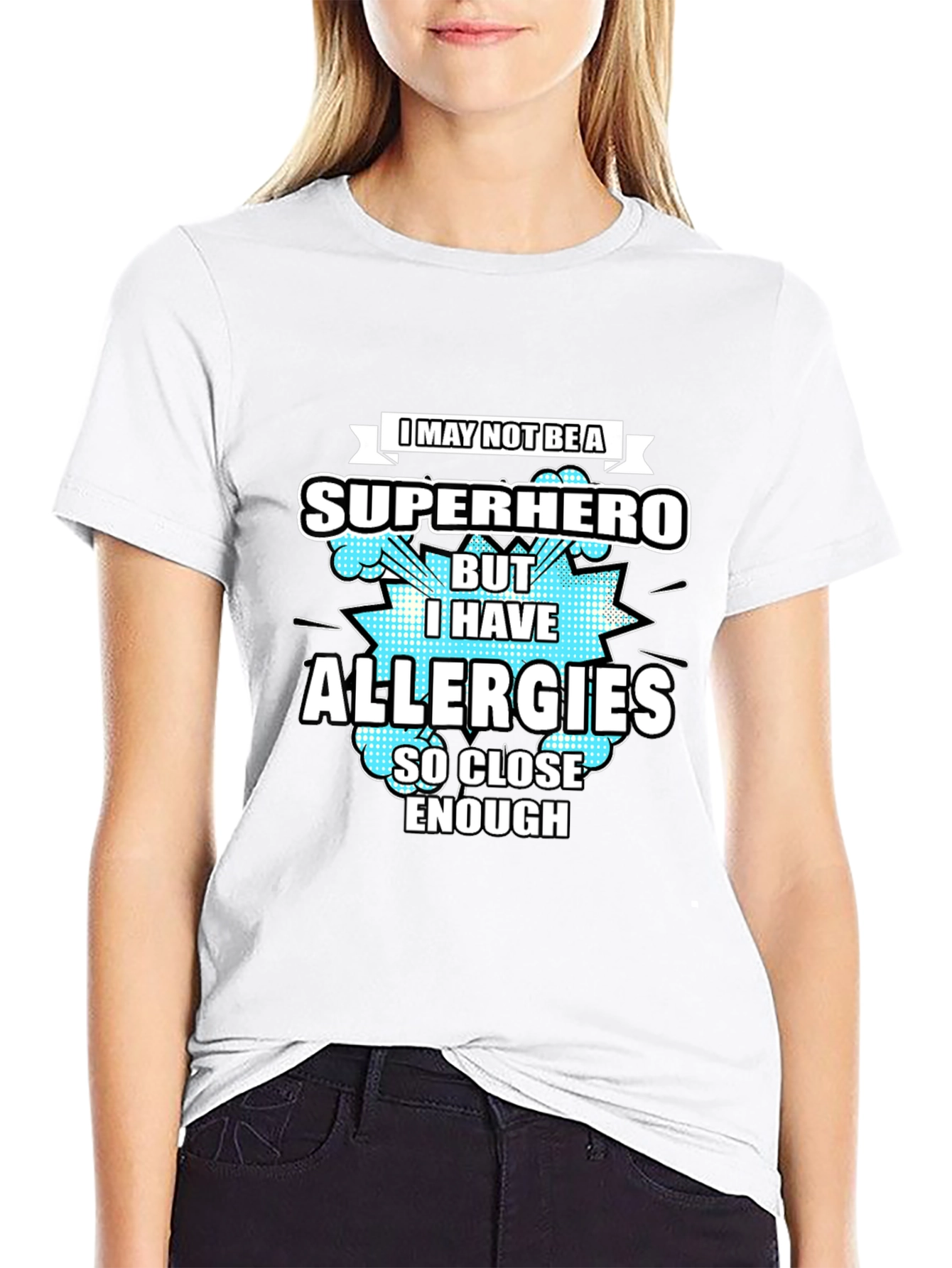 Allergies Superhero T-Shirt Funny Allergy Humor Tee
