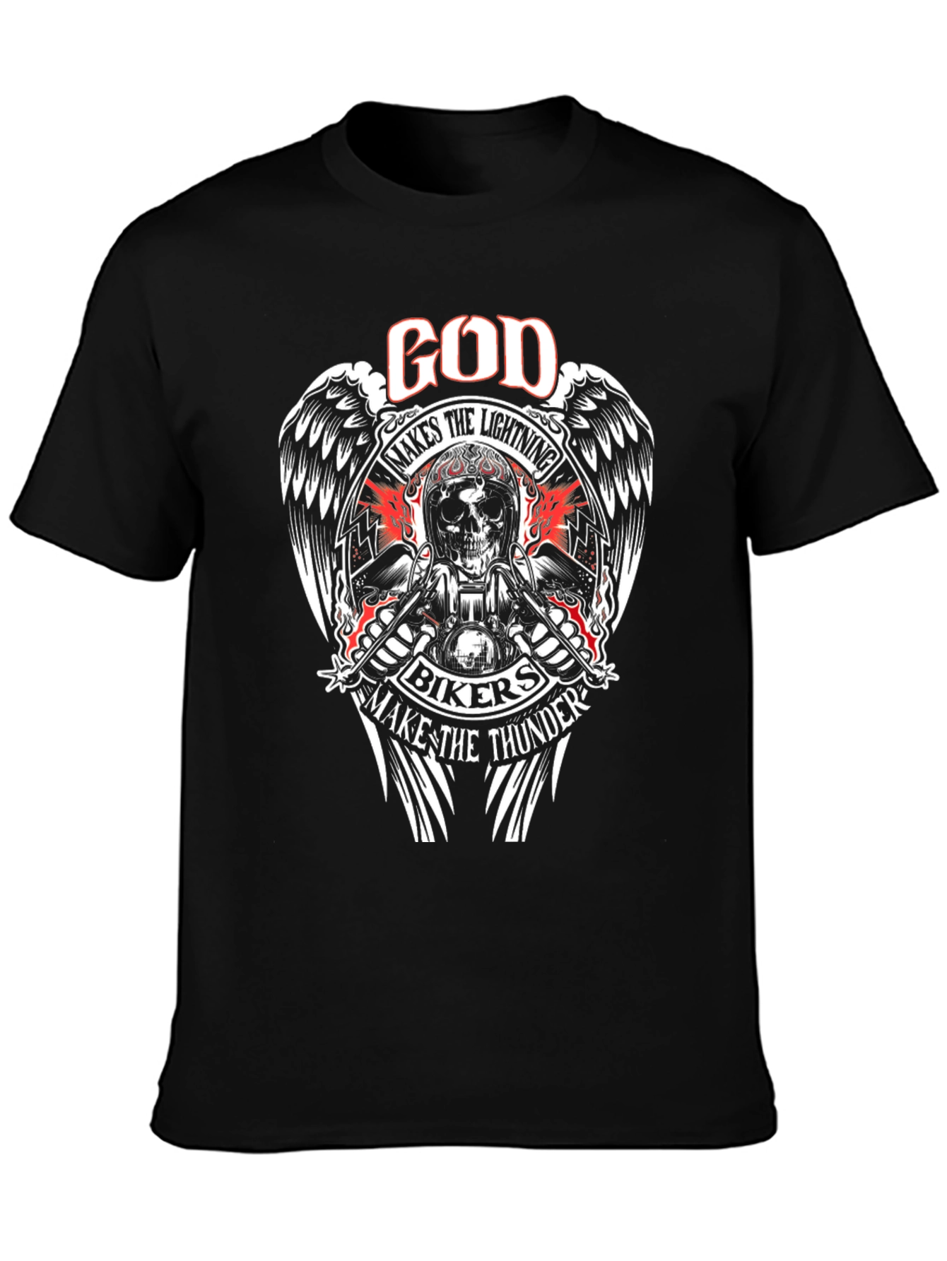 God Makes The Lightning Bikers T-Shirt