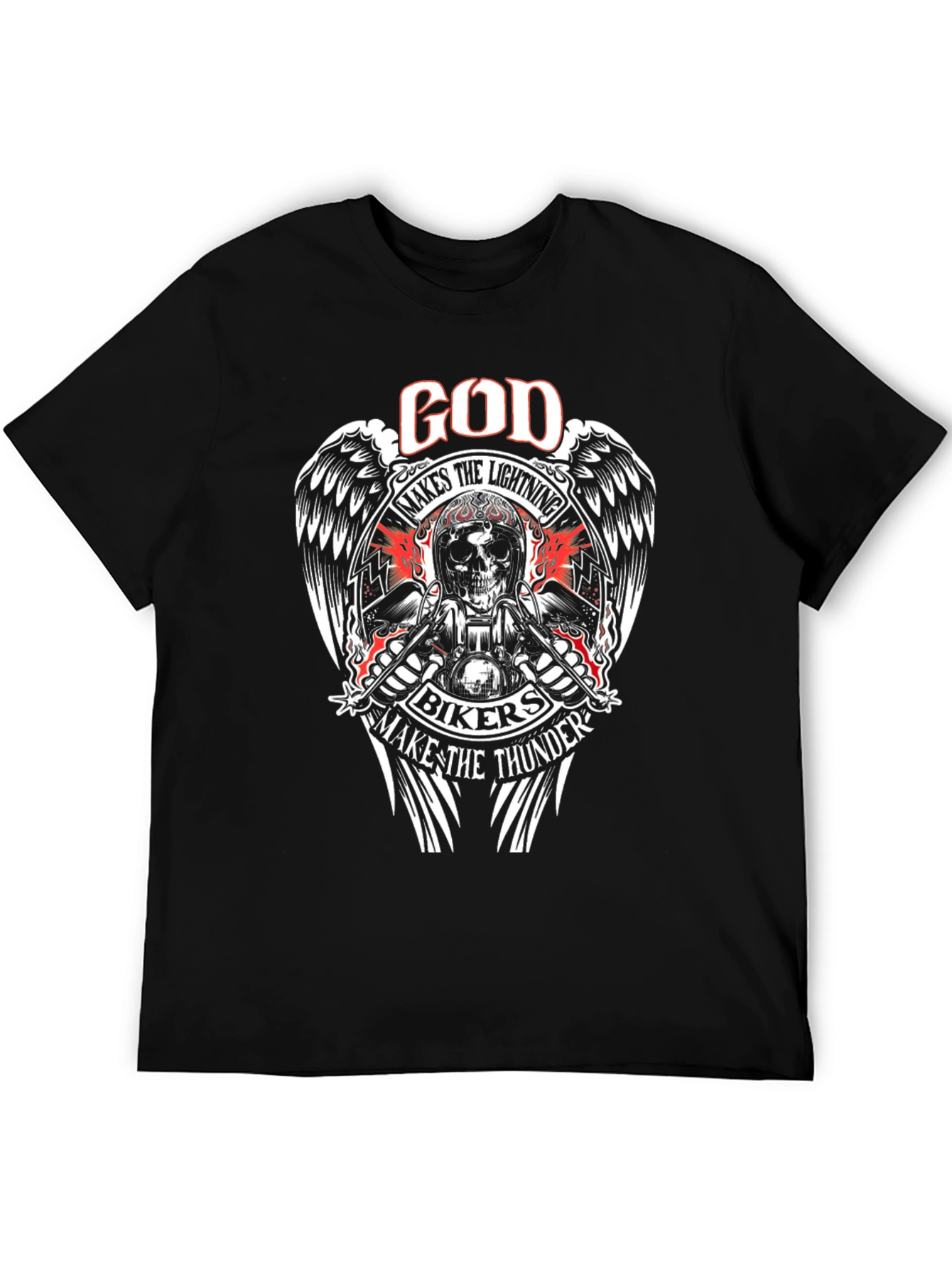 God Makes The Lightning Bikers T-Shirt