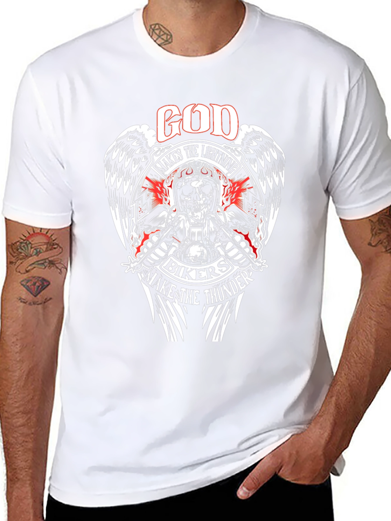 God Makes The Lightning Bikers T-Shirt