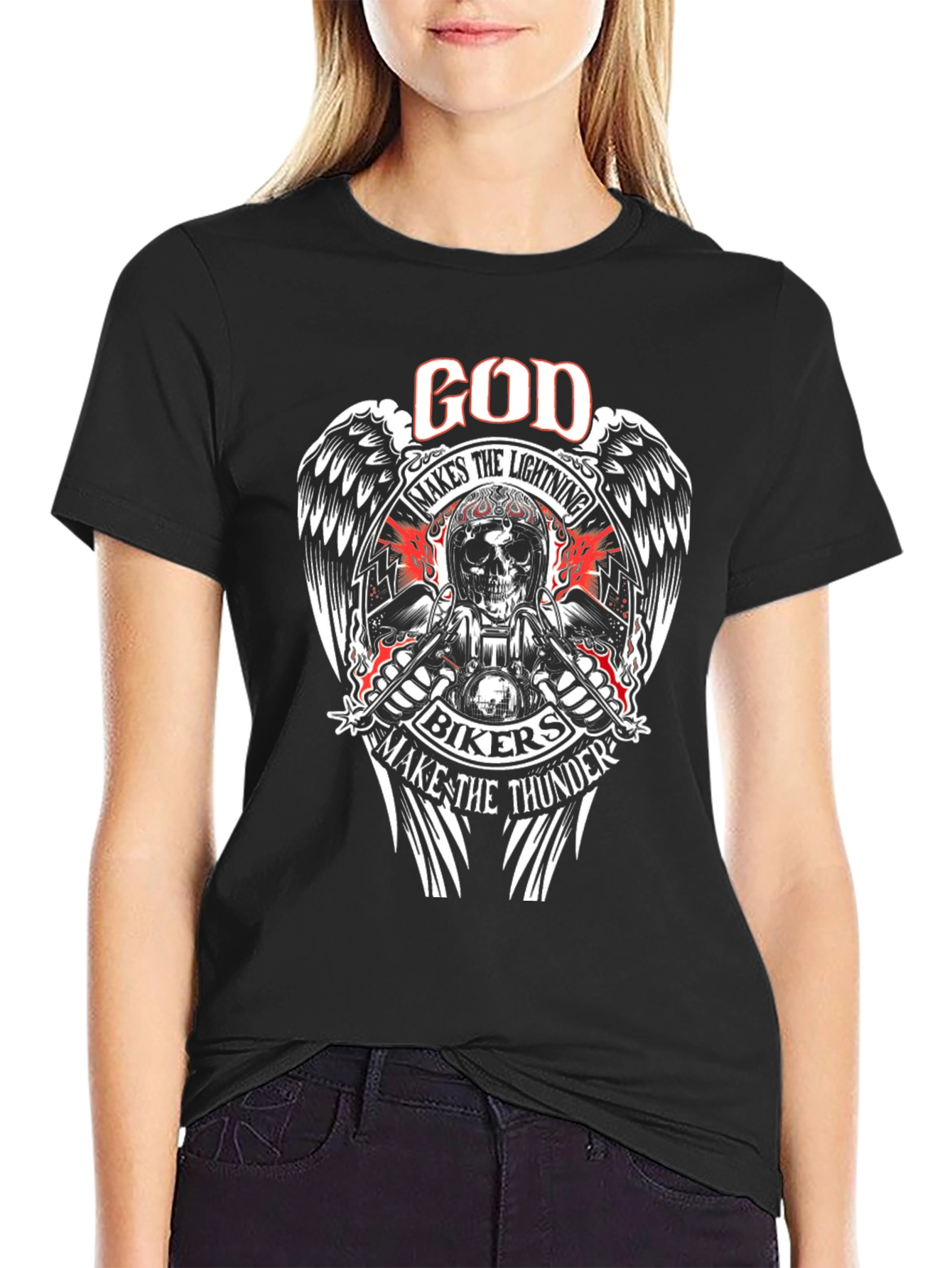 God Makes The Lightning Bikers T-Shirt