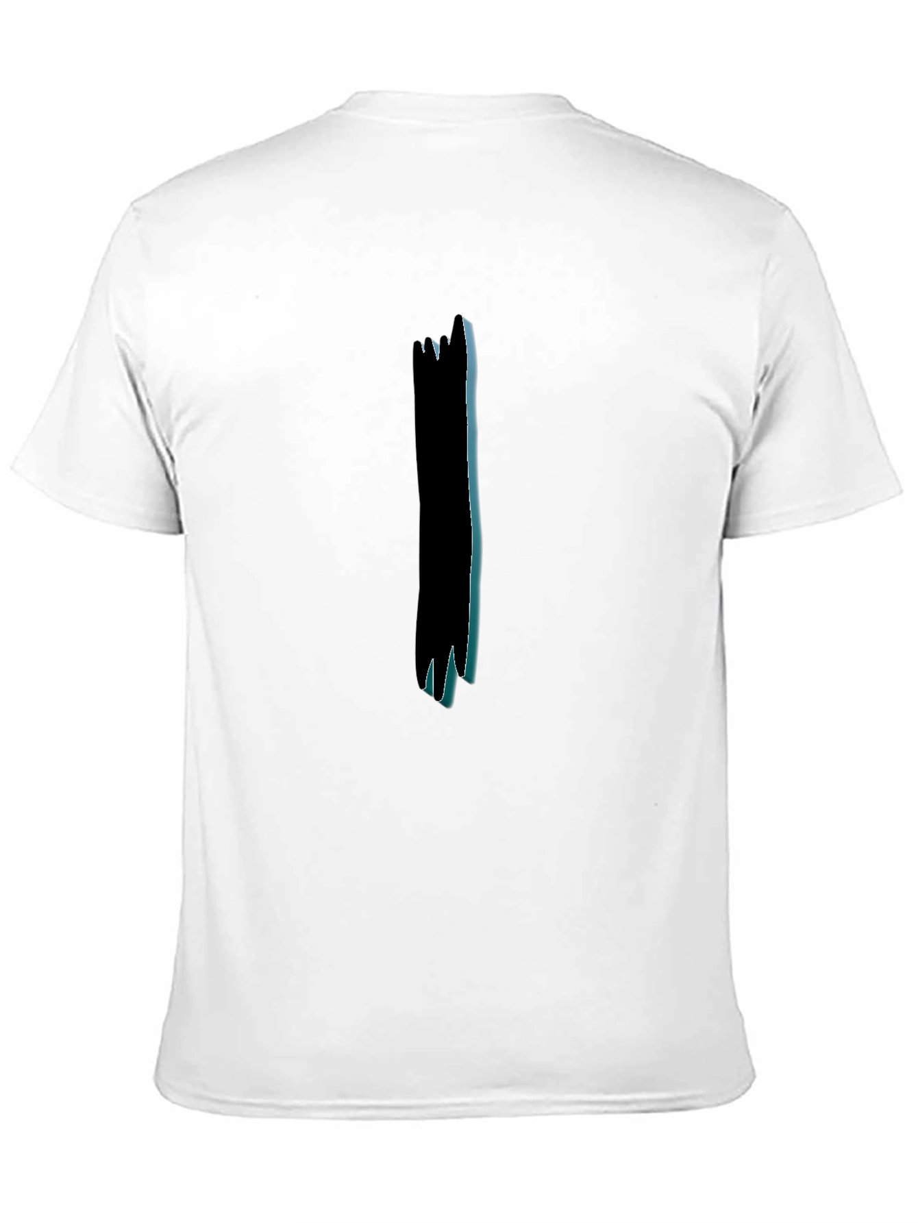 Abstract Graphic Print Black Cotton Mens T-Shirt