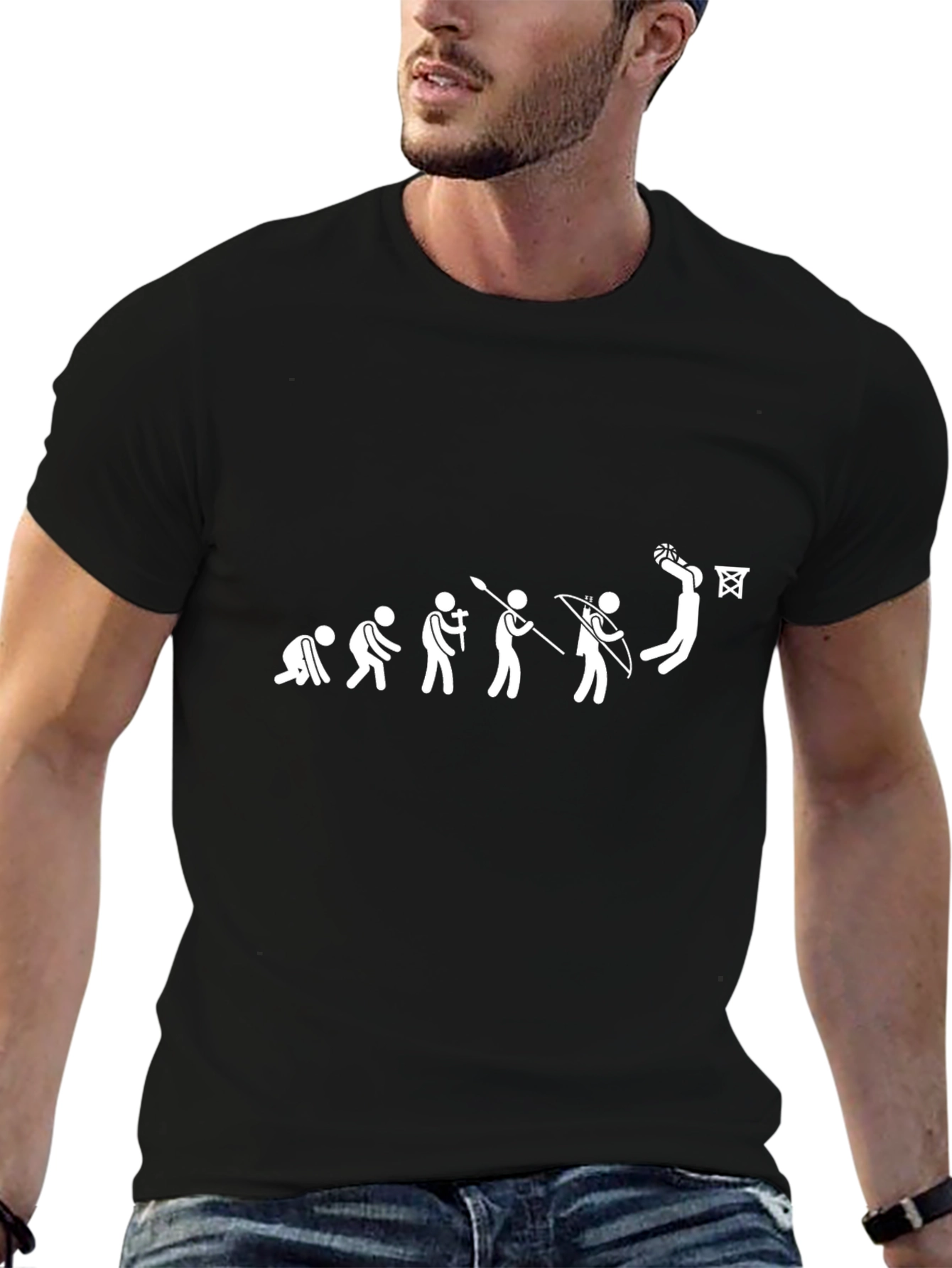 Basketball Evolution Graphic Tee