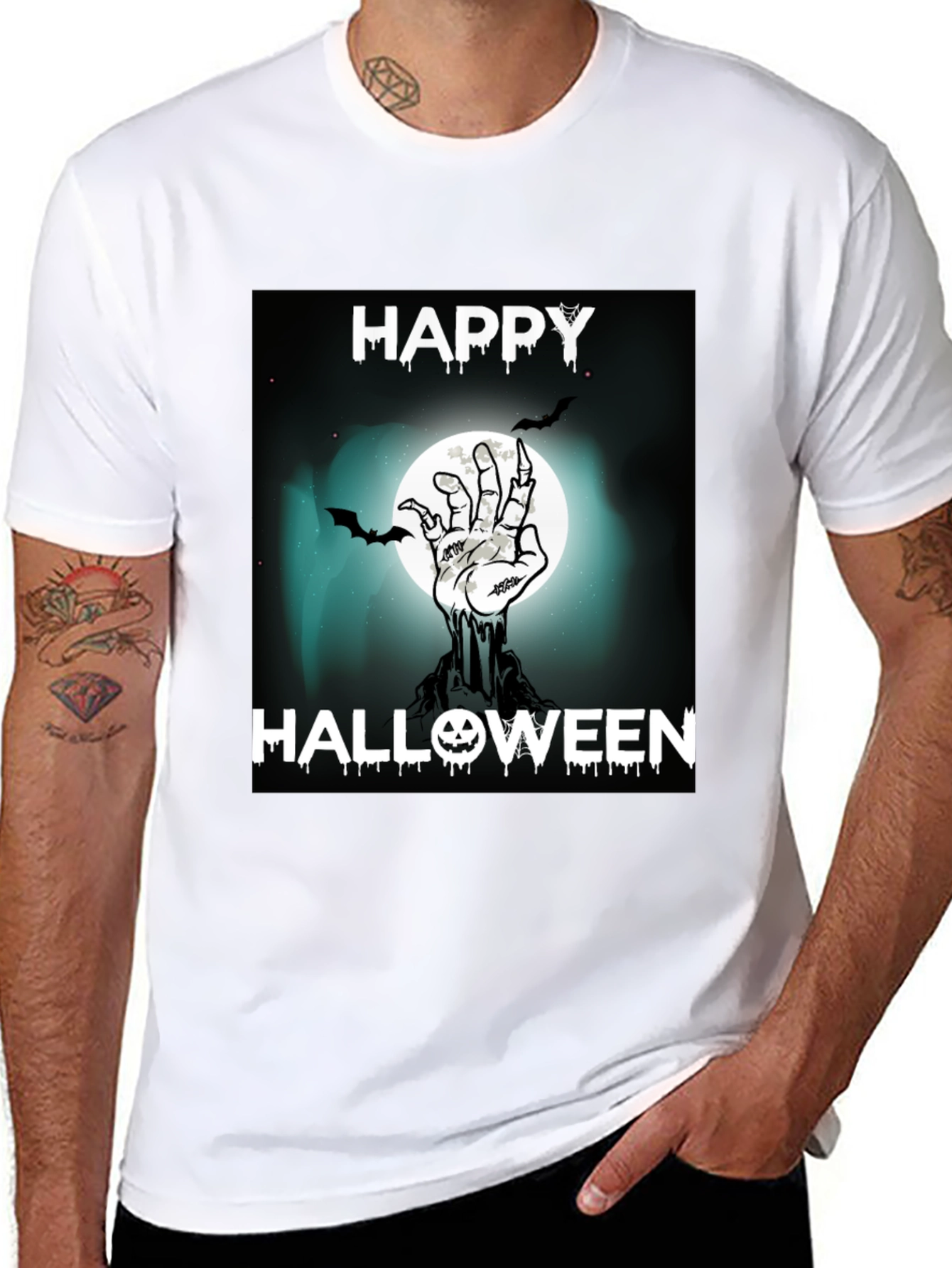 Happy Halloween Zombie Hand T-Shirt