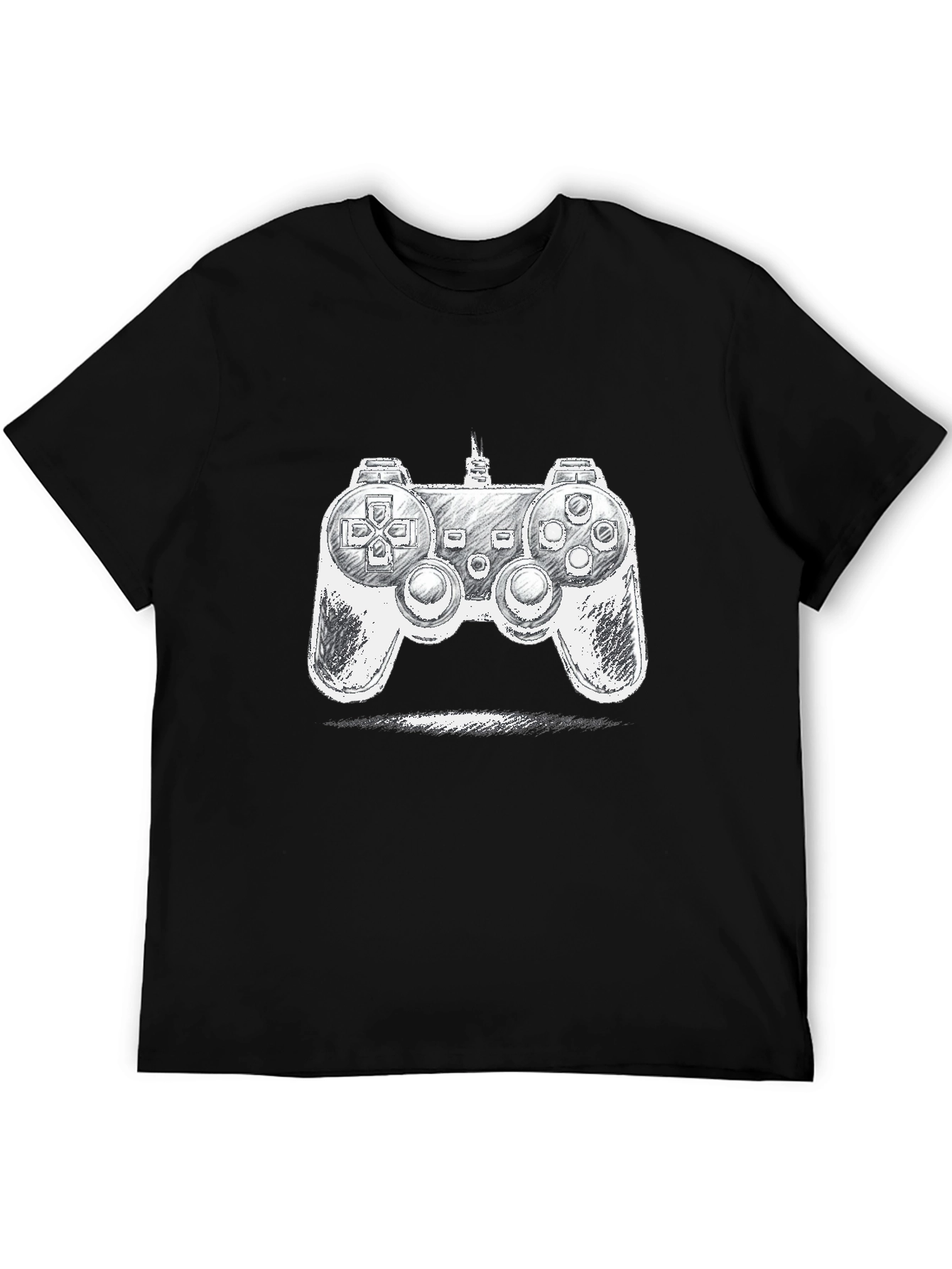 Gamer Console Graphic Tee - Stylish Black T-Shirt