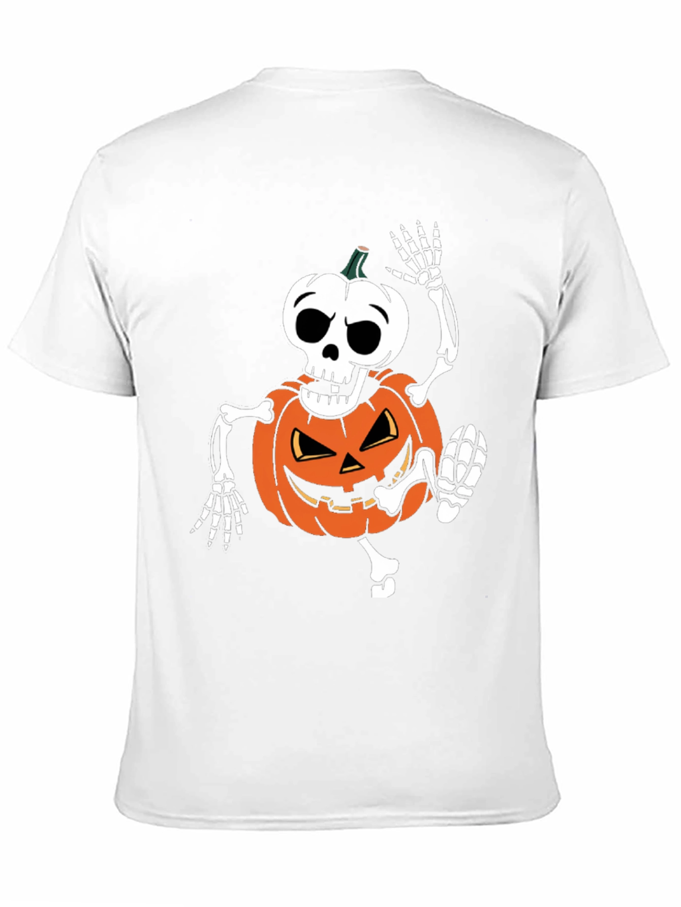 Halloween Skeleton Pumpkin T-Shirt - Spooky Season Apparel