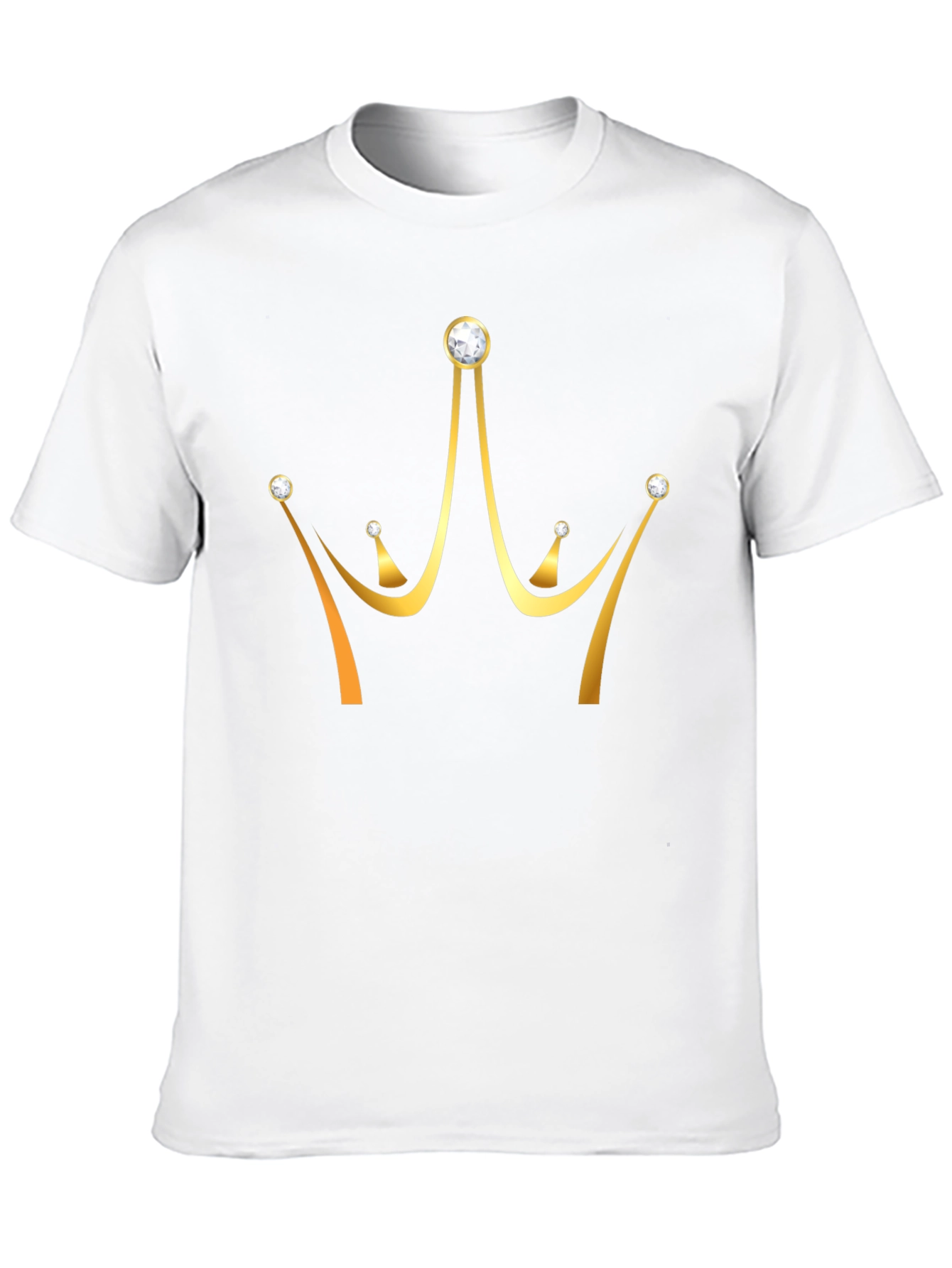 Golden Crown Graphic T-Shirt - Stylish Mens Tee