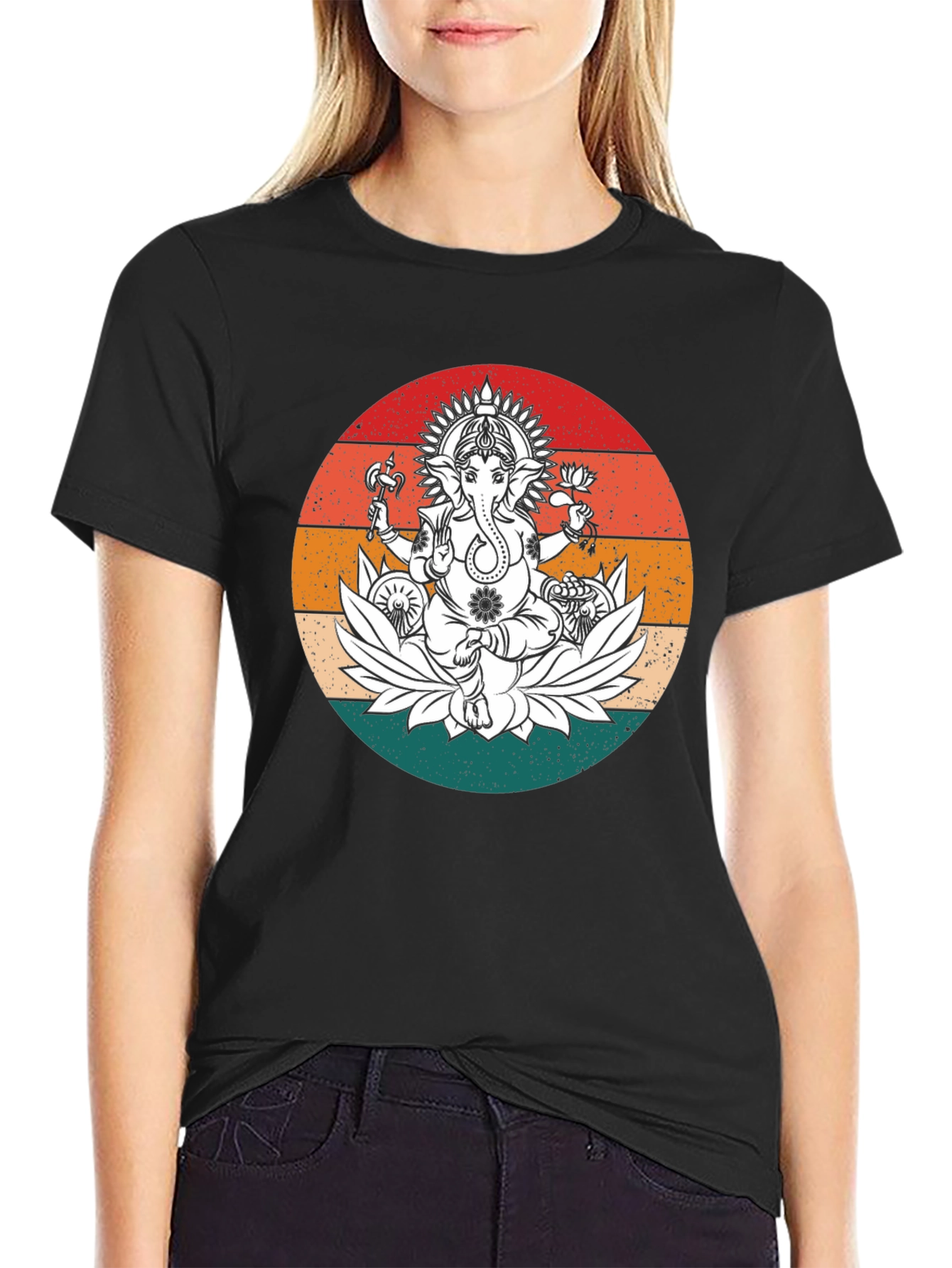 Ganesh Lotus Graphic Tee