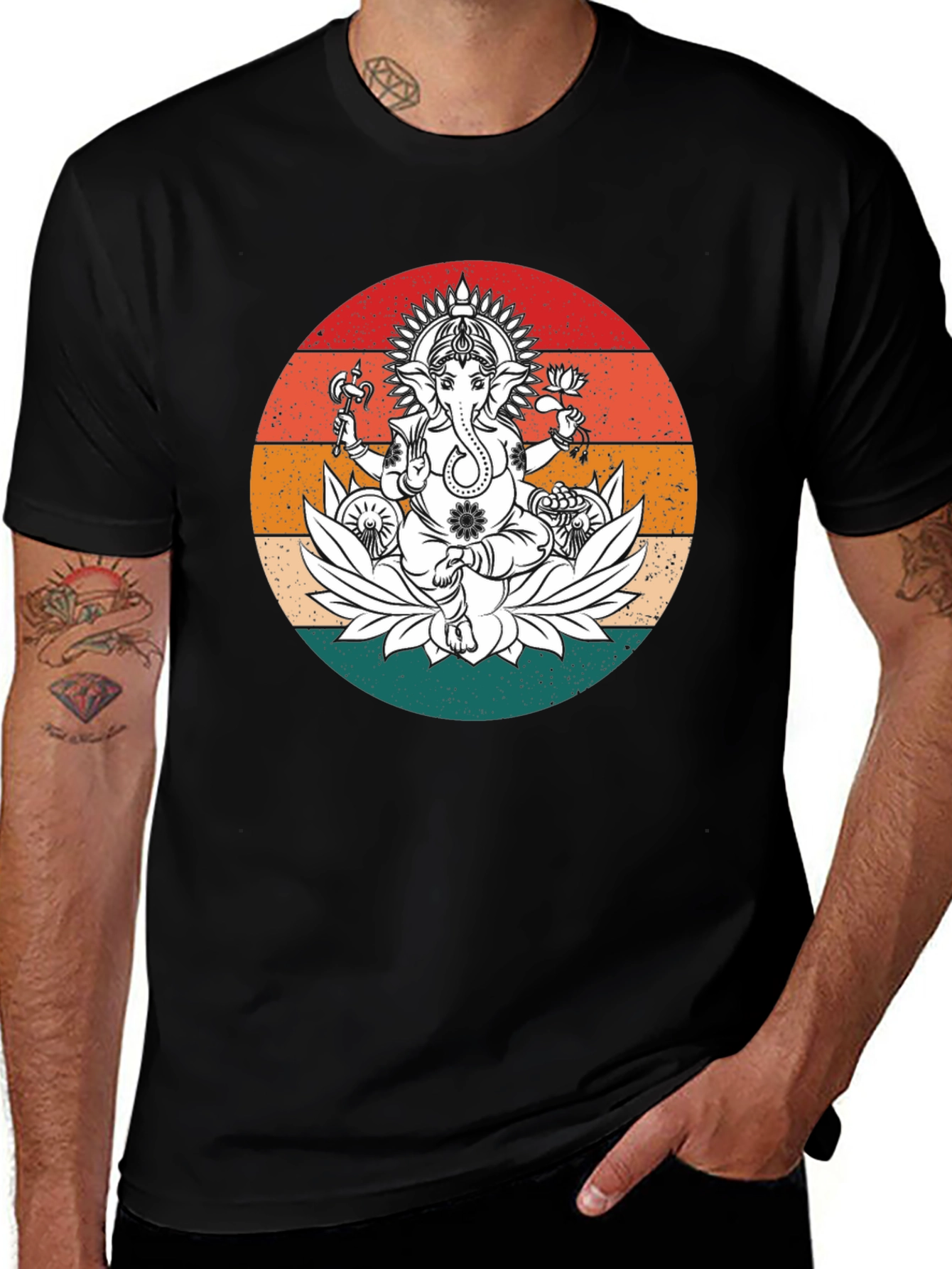 Ganesh Lotus Graphic Tee