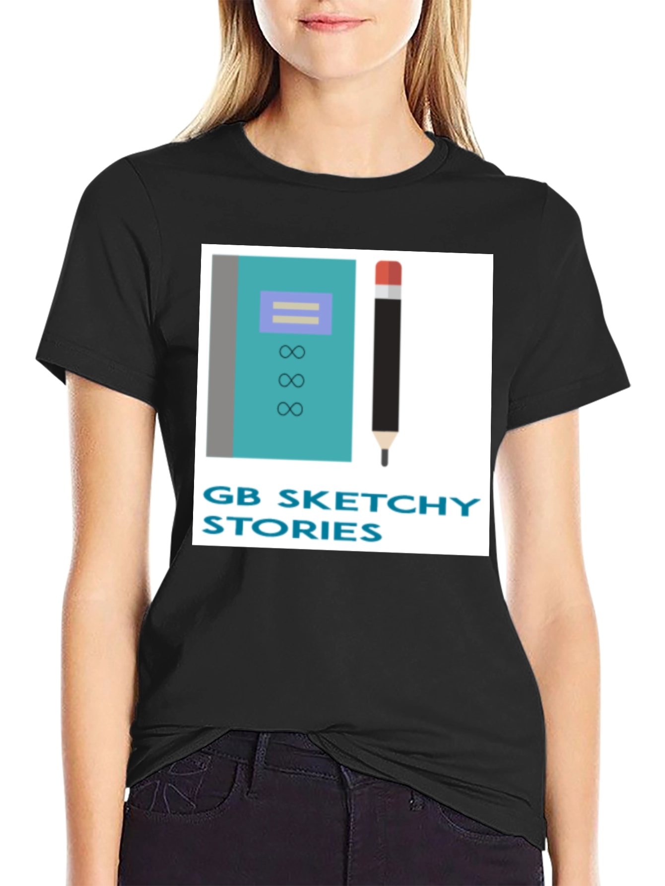 GB Sketchy Stories Graphic Tee - Black