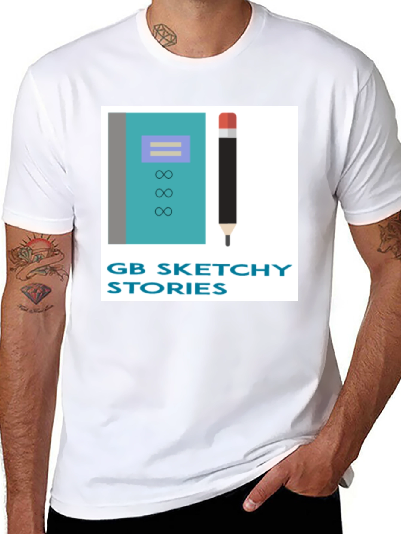 GB Sketchy Stories Graphic Tee - Black