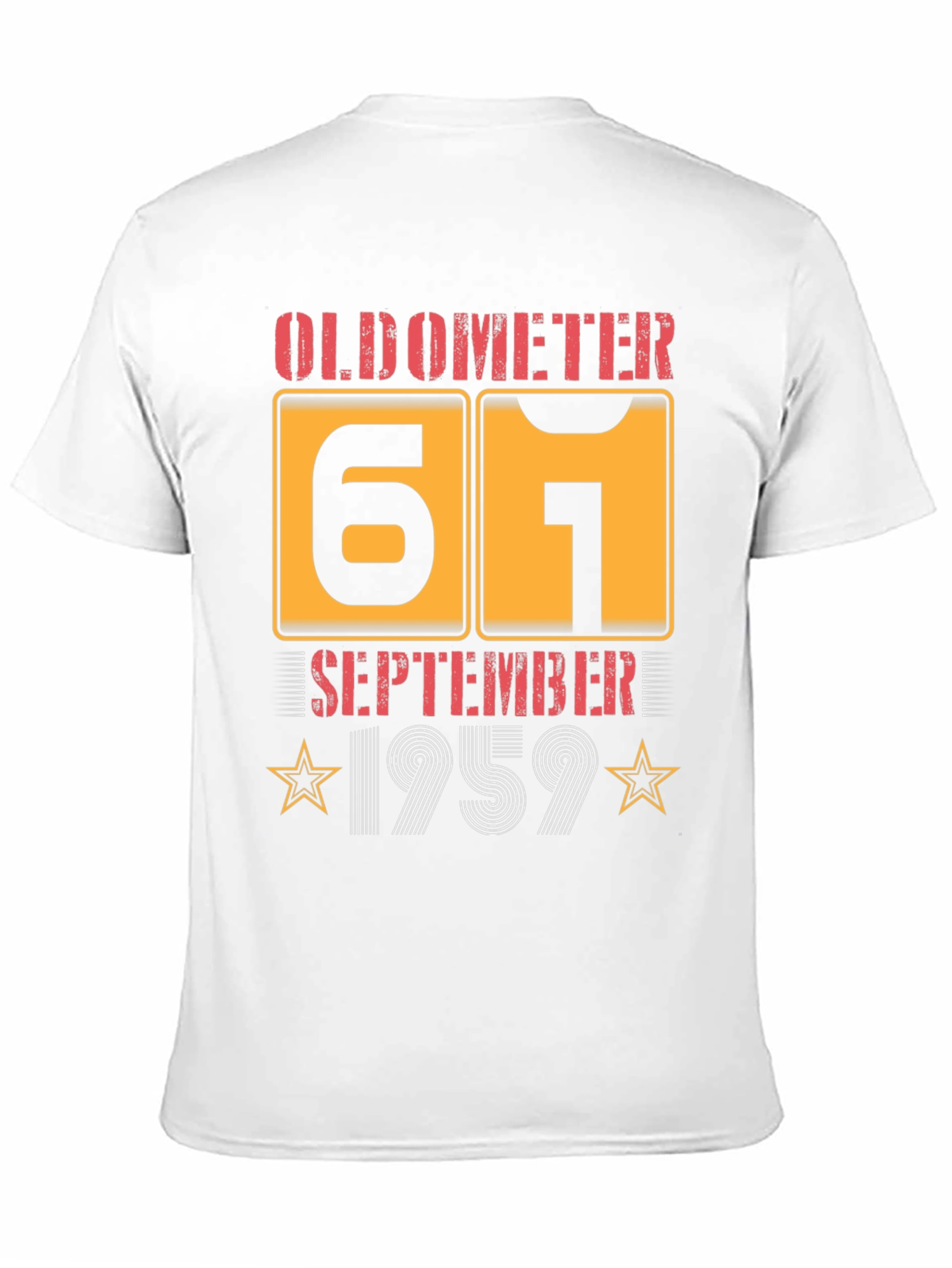 61st Birthday September 1959 Oldometer T-Shirt
