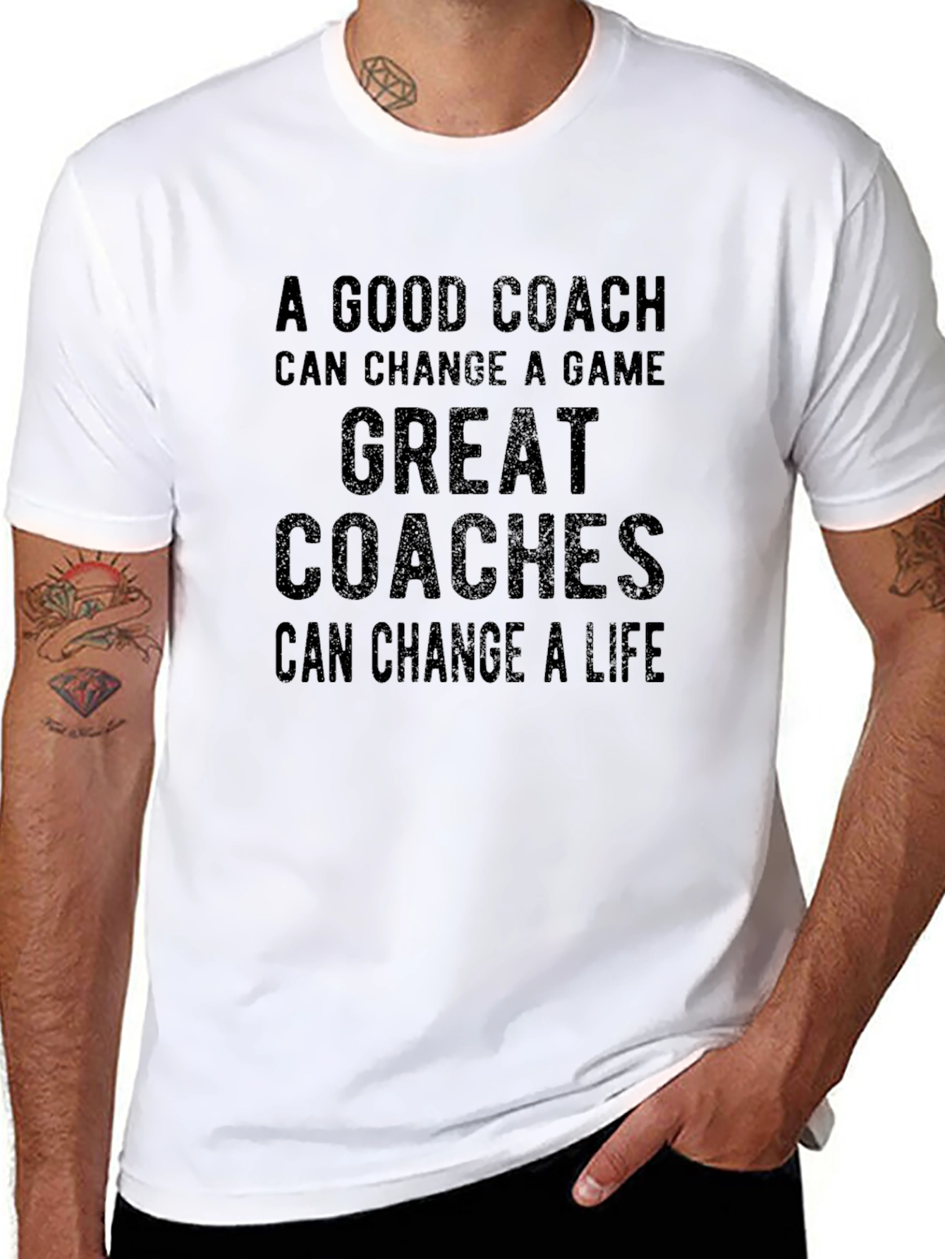 A Good Coach Inspirational Graphic Tee