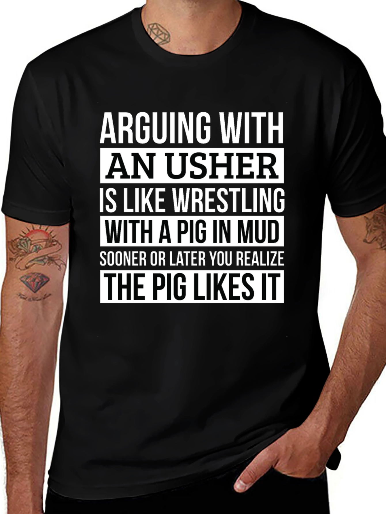 Arguing With An Usher Graphic T-Shirt
