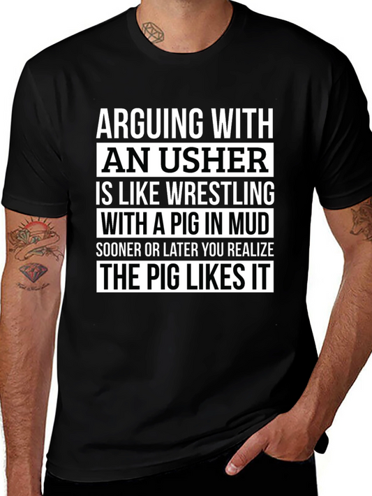Arguing With An Usher Graphic T-Shirt